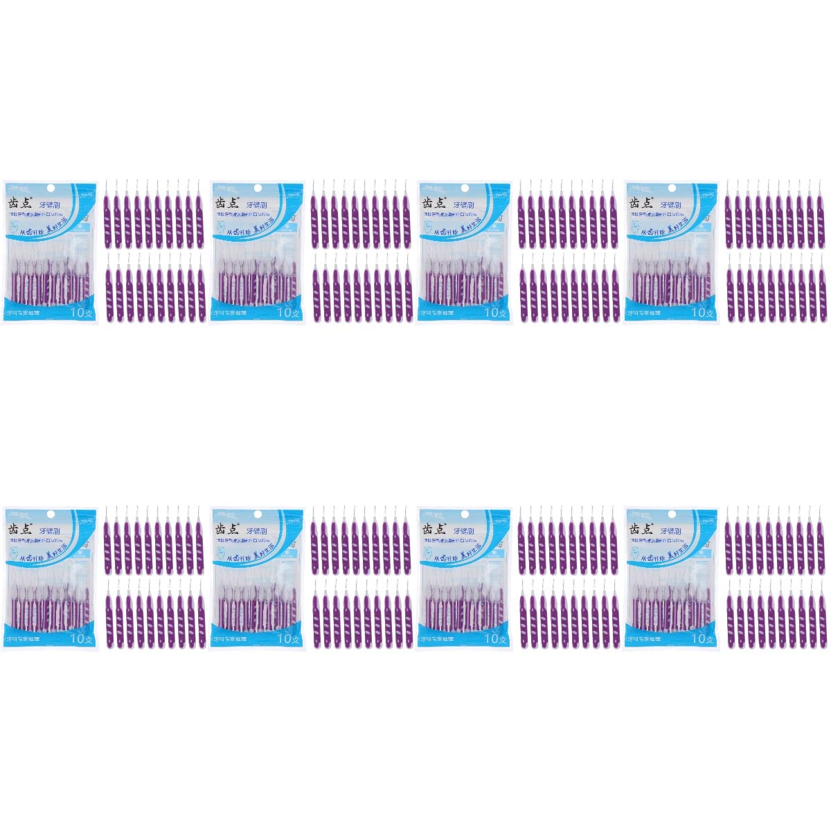 DOITOOL 240 Pcs Interdental Brushes Set - Dental Floss Cleaners for Teeth & Gums Care - Assorted Colors for Oral Hygiene - Perfect for Travel, Home & Office Use