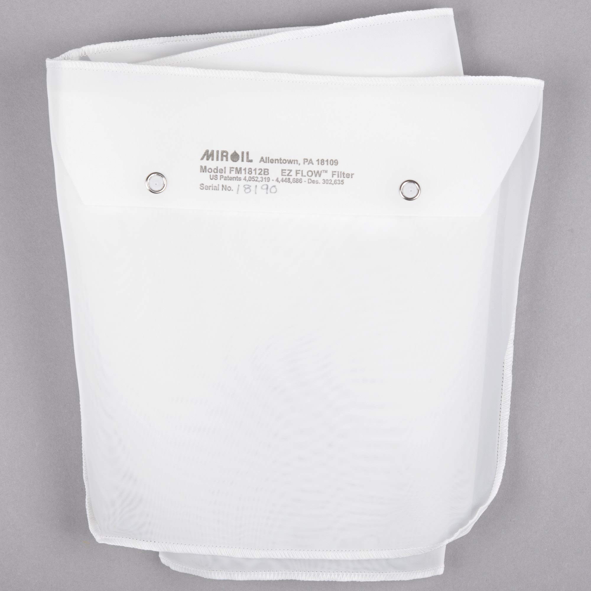 Premium FM1812C Fryer Oil Filter Bag - Hot & Cold Cooking Oil Strainer for Restaurants, Kitchens & Food Trucks | Extends Oil Life, Maintains Food Quality & Taste | Ideal for Deep Frying, Donuts, Chicken Wings & More | MirOil FM1812