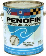 Penofin Marine Oil Transparent Natural Oil-Based Wood Finish - 1 Gallon for Boats, Decks & Outdoor Furniture Protection