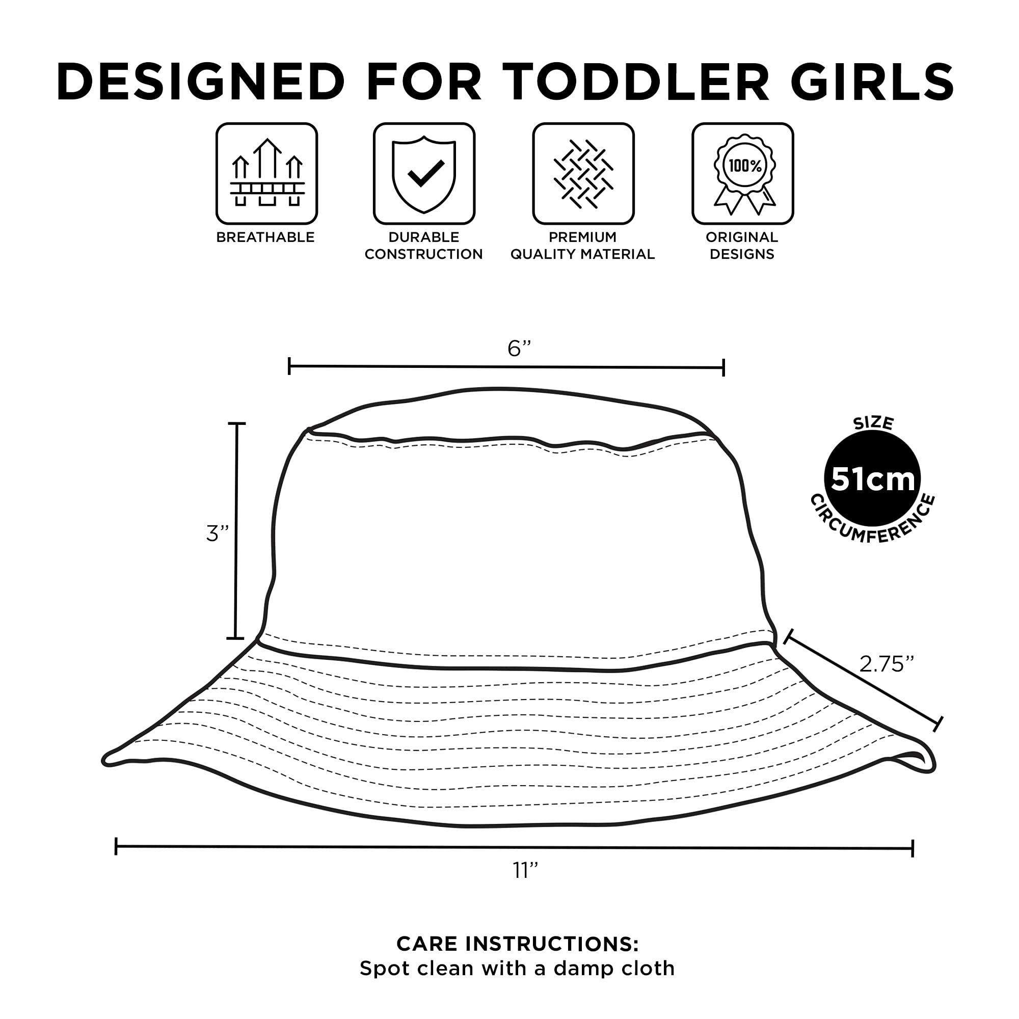 Hasbro Peppa Pig Bucket Baseball Cap - Adjustable Toddler Sun Hat for Boys & Girls Ages 2-4 | UV Protection Outdoor Play Hat for Summer, Beach, Park & Playground