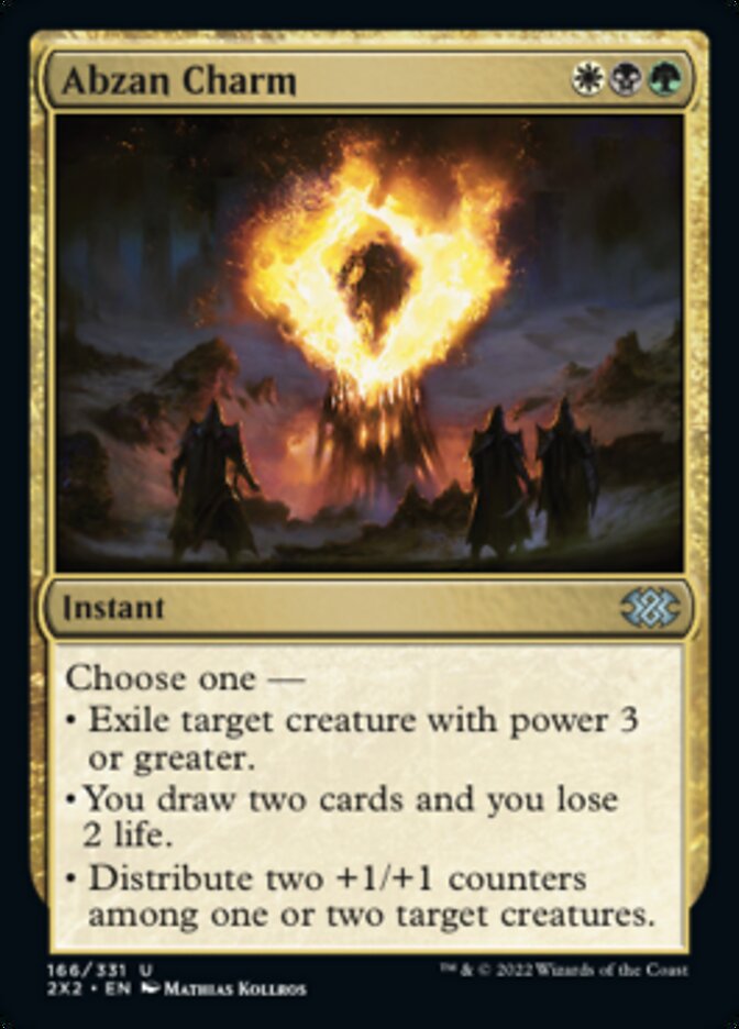 Abzan Charm MTG Card - Double Masters 2022 Edition - Perfect for Commander, Modern & Legacy Deck Builders