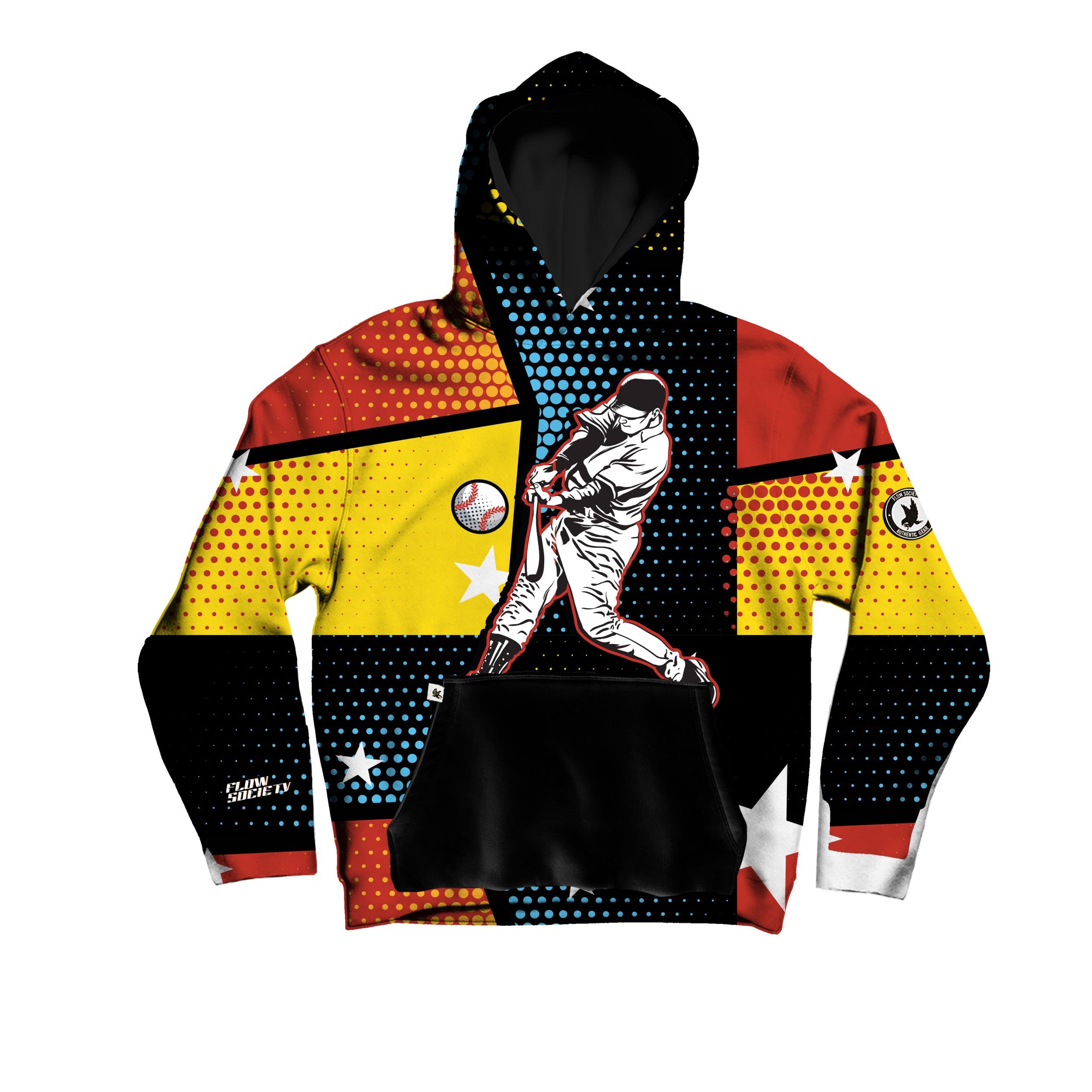Youth Comic Baseball Hoodie - Stylish & Comfortable Pullover for Kids & Teens | Perfect for School, Sports & Casual Wear