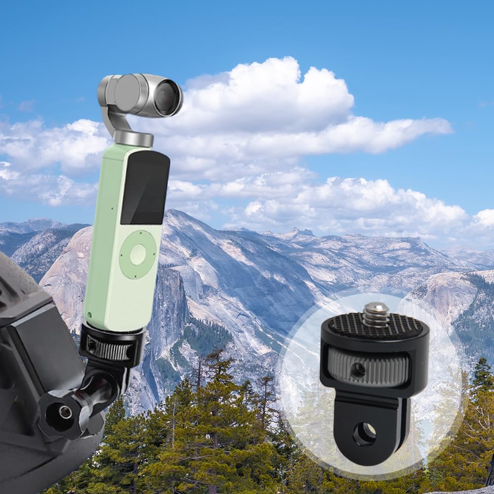 Pilikoll 2 Pack Aluminum 360° Adjustable Camera Mount Adapter - 1/4