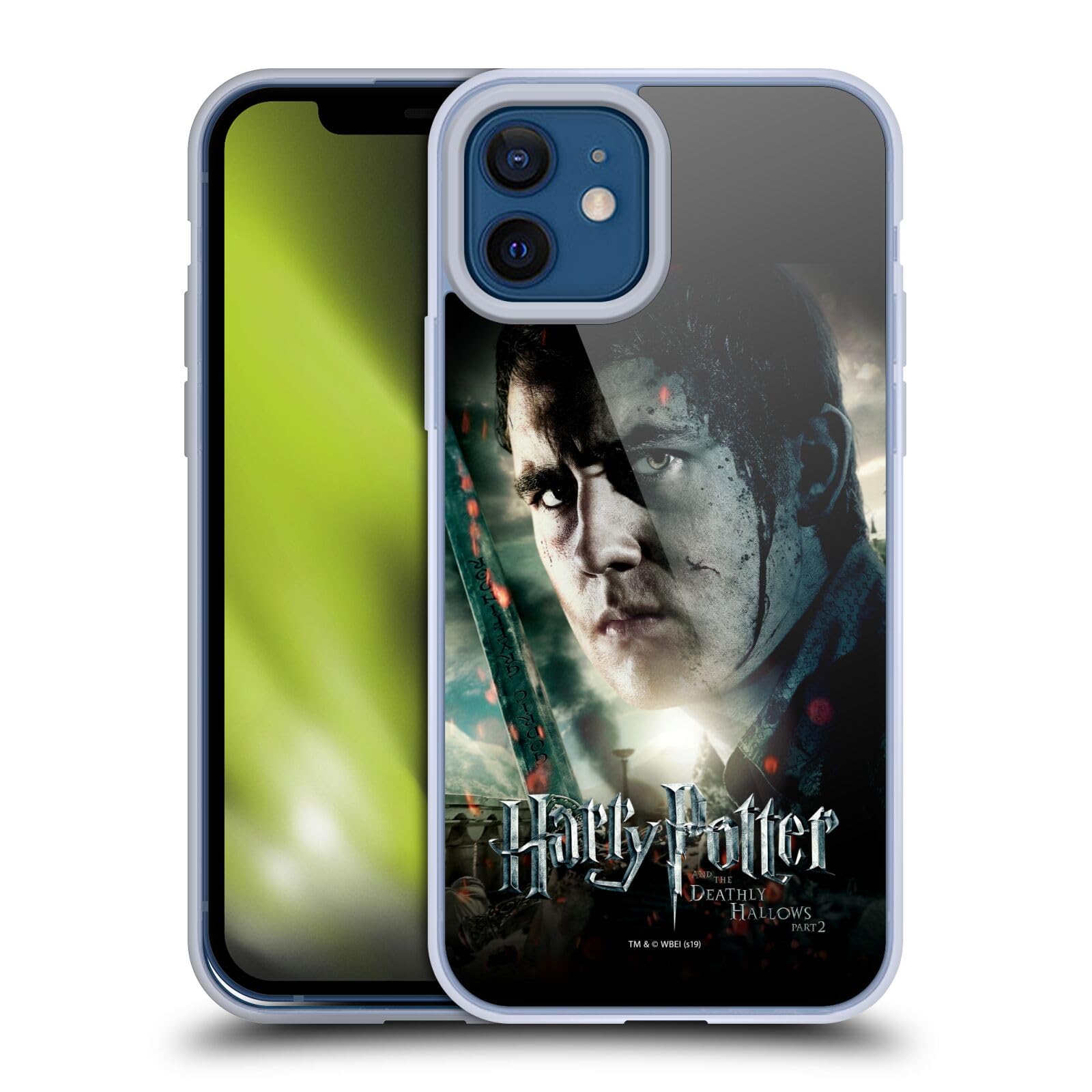Official Harry Potter Neville Longbottom Deathly Hallows iPhone 12 Case - Soft Gel Phone Cover for Apple iPhone 12/12 Pro - Perfect for Fans, Gifts & Everyday Protection