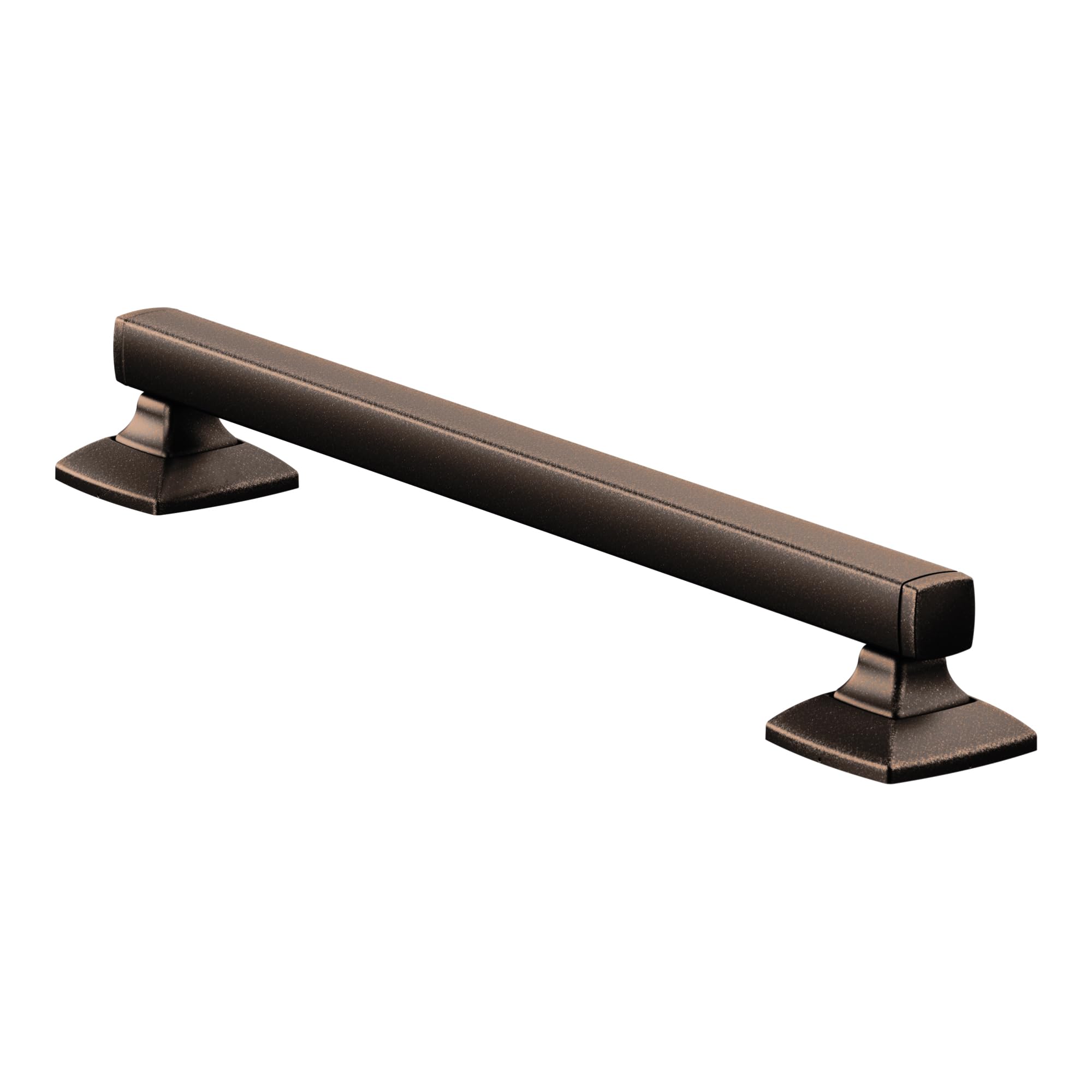Moen YG5118ORB 18-Inch Stainless Steel Bathroom Grab Bar - Oil-Rubbed Bronze Finish - ADA Compliant Safety Handle for Shower, Bathtub & Toilet - Secure Transitional Support for Elderly & Disabled (Ideal for Wet Areas & Mobility Assistance)