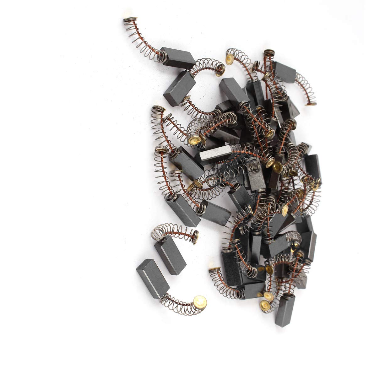 30 Pcs 17mm x 8mm x 5mm Carbon Brushes for Electric Motors - Replacement Motor Brushes for Power Tools, Appliances & Industrial Equipment - Durable Carbon Brush Set for Generators, Drills & Vacuum Cleaners
