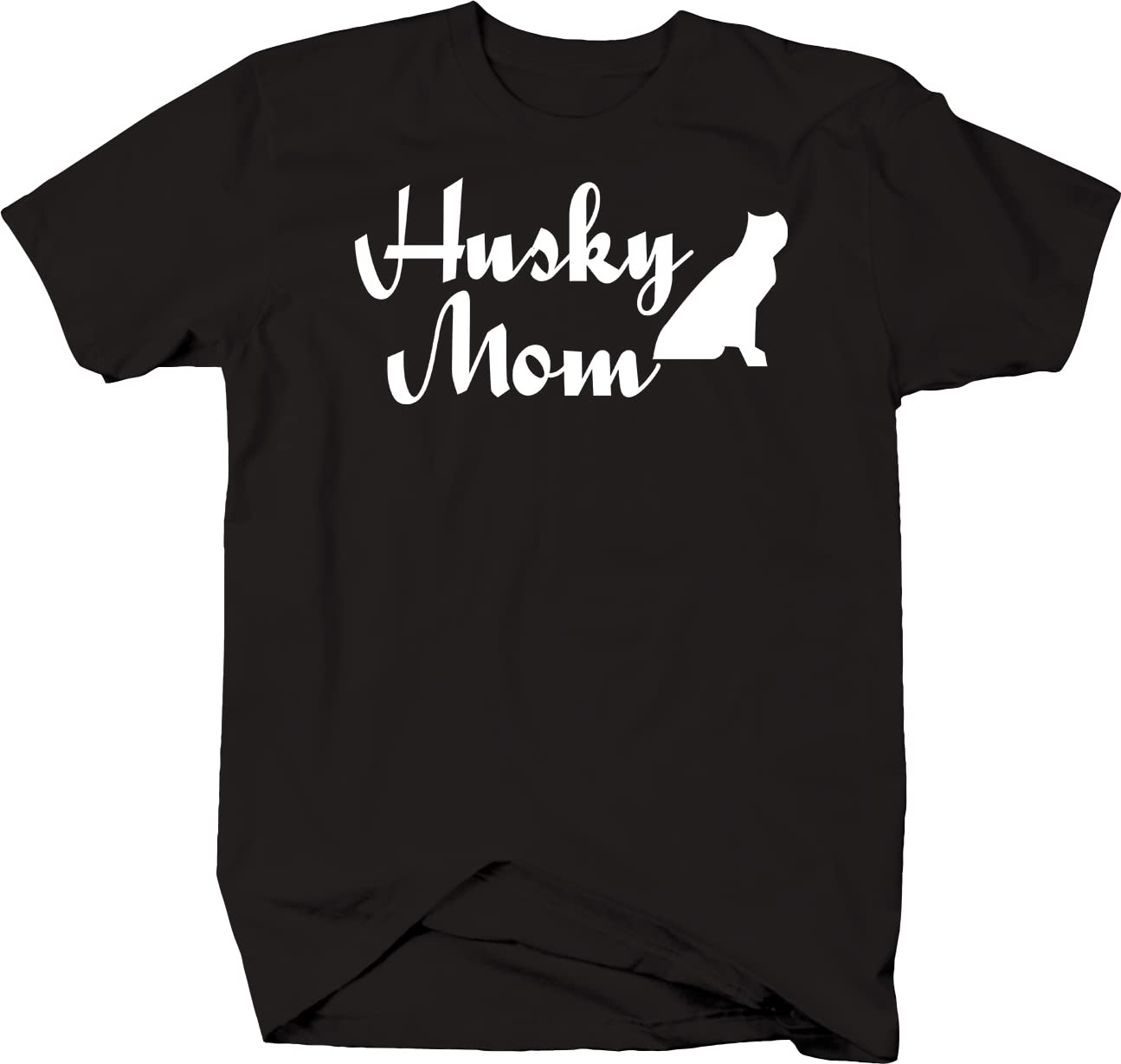 Funny Husky Mom Dog Lover T-Shirt for Men & Women - Soft Black Pet Parent Tee - Perfect for Dog Walks, Gifts & Casual Wear