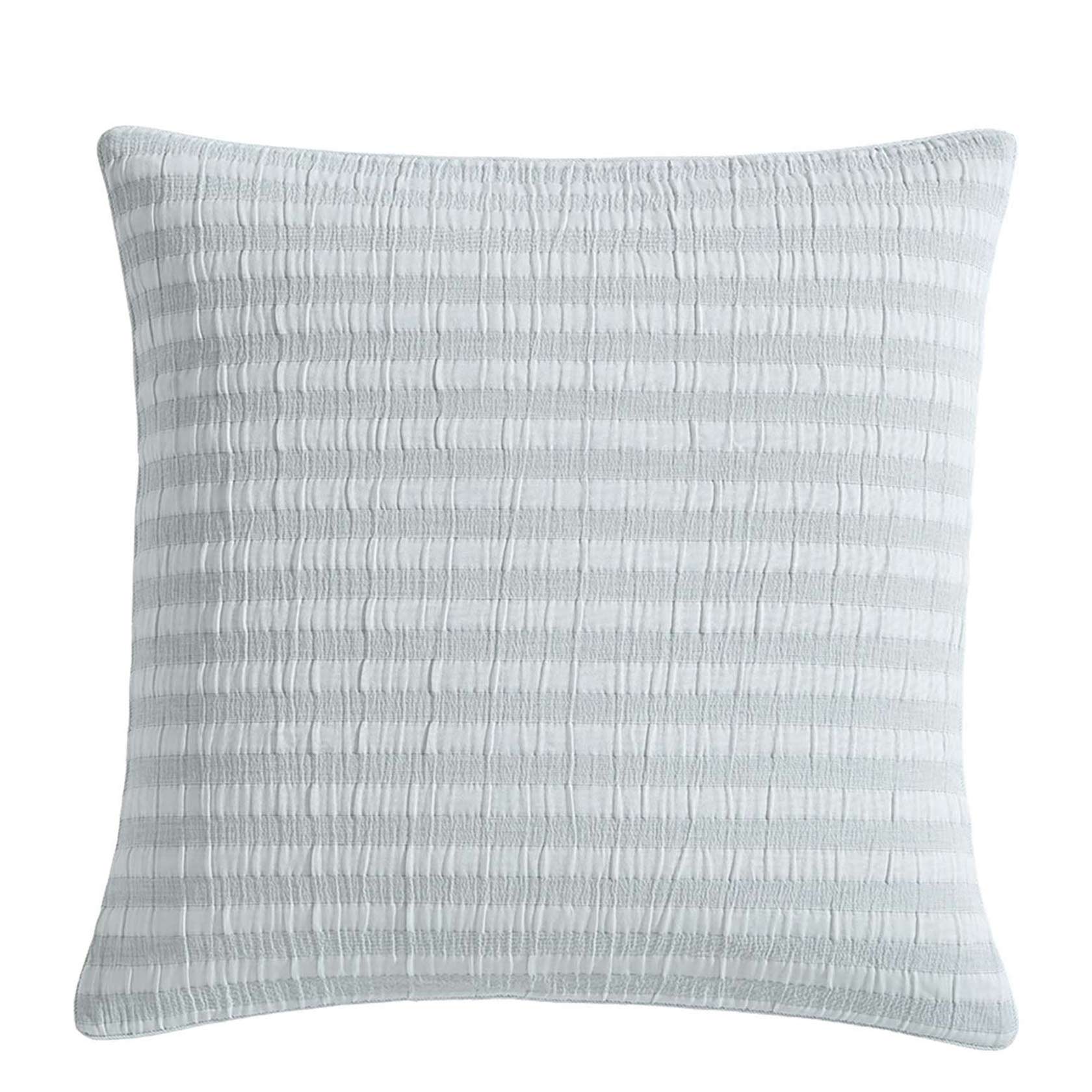Emmet Sage European Pillowcase by Logan and Mason Platinum - Luxury Bedding for Master Bedroom & Guest Room Decor