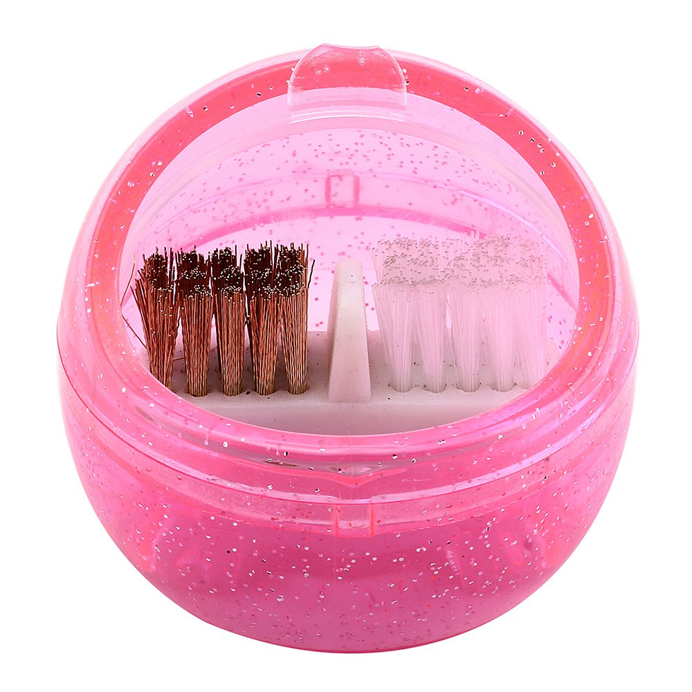 Anself Nail Drill Bit Cleaning Kit - Portable Metal & Plastic Brush Set for Nail Art Tools Maintenance | Perfect for Home, Salon & Professional Nail Technicians