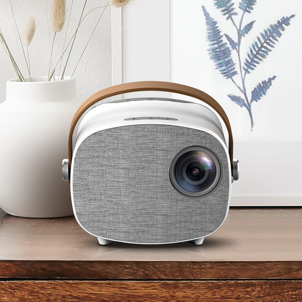 Devanti Mini WiFi Video Projector - 1080P HD Portable Home Theater Projector with USB & HDMI for Movies, Gaming, and Outdoor Camping