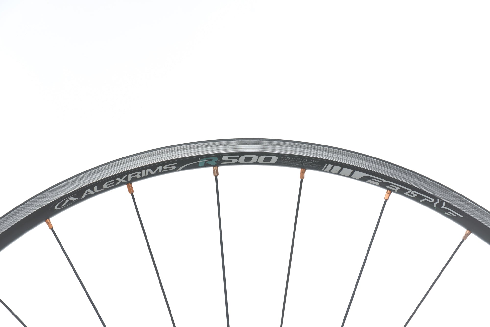 Alex Rims R500 700c Aluminum Clincher Wheelset - Lightweight Road Bike Wheels for Racing & Training