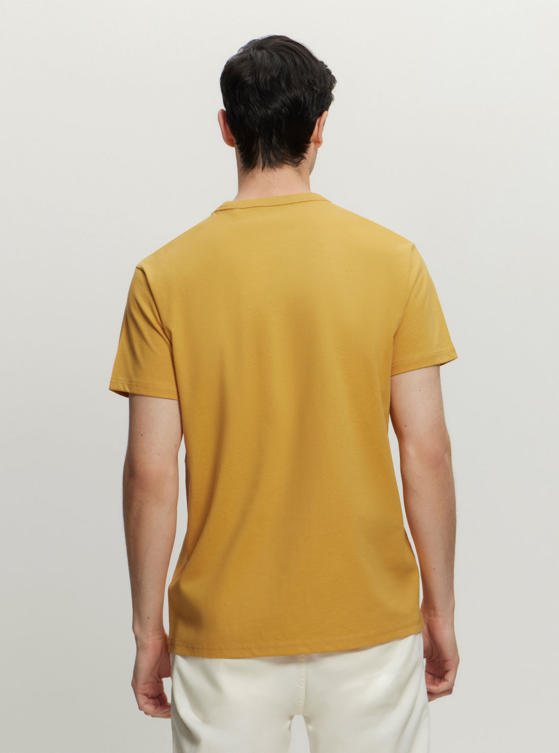 Eco-Friendly Yellow Logo T-Shirt for Men & Women - Sustainable Cotton Tee for Casual Wear, Gym, and Outdoor Activities