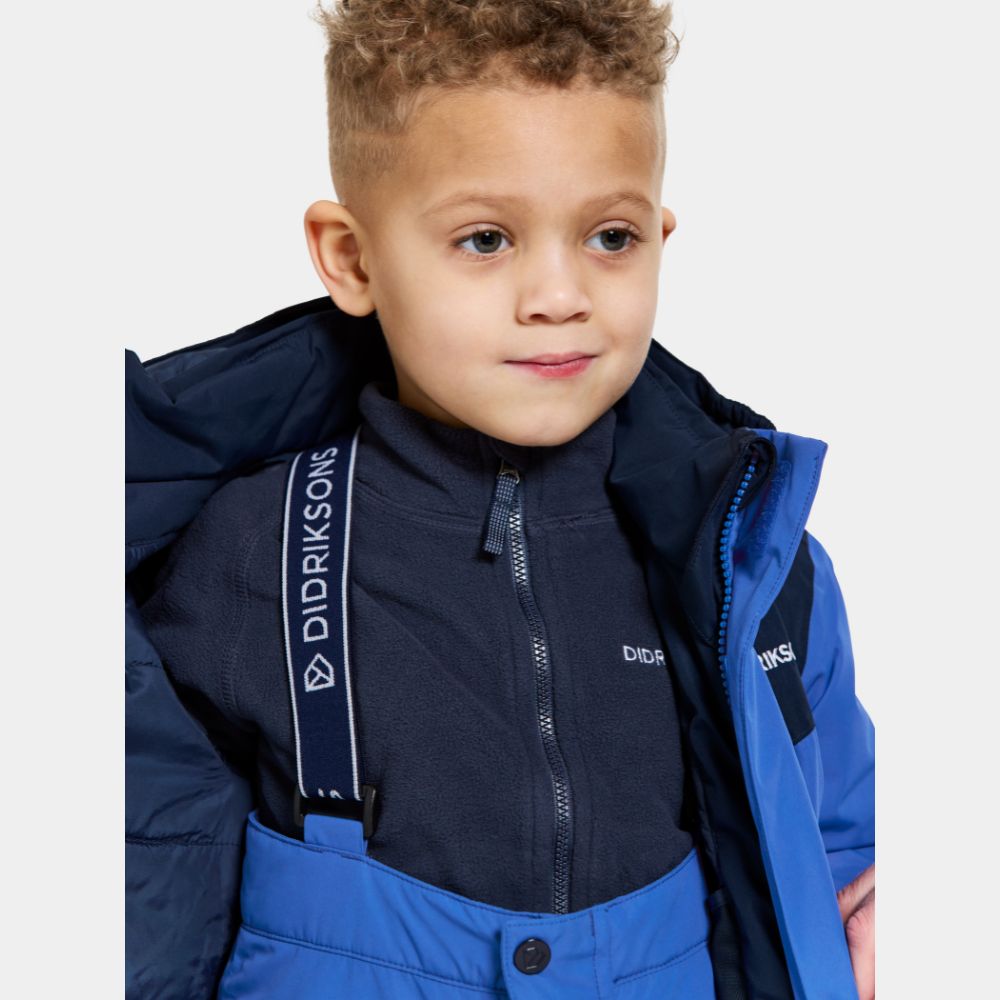 Didriksons Skare Kids Ski Jacket & Pants Set - Waterproof Winter Snowsuit for Boys & Girls, Caribbean Blue - Perfect for Skiing, Snowboarding & Outdoor Winter Activities