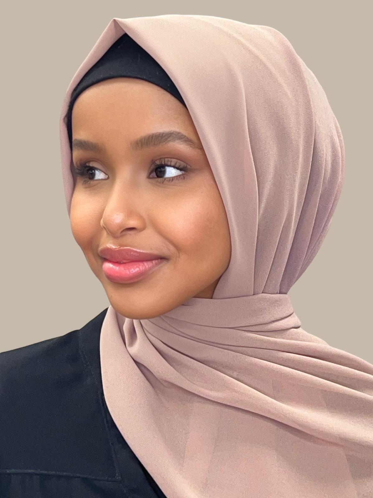 Elegant Cedar Chiffon Hijab Scarf - Lightweight & Breathable for Women - Perfect for Daily Wear, Prayer, and Special Occasions