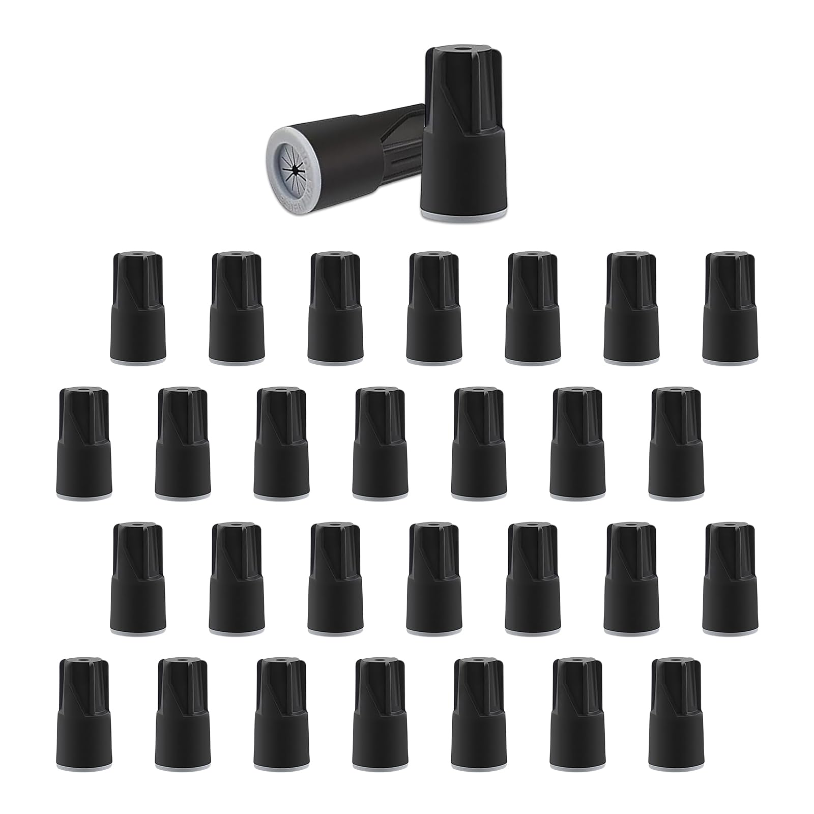 30 Pack Waterproof Wire Nuts - 22-12 AWG Outdoor Electrical Connectors for Landscape Lighting, Twist-On Wire Caps, Cable Terminals - Ideal for Garden Lights, Pathway Lighting & Outdoor Electrical Projects (30 Count)