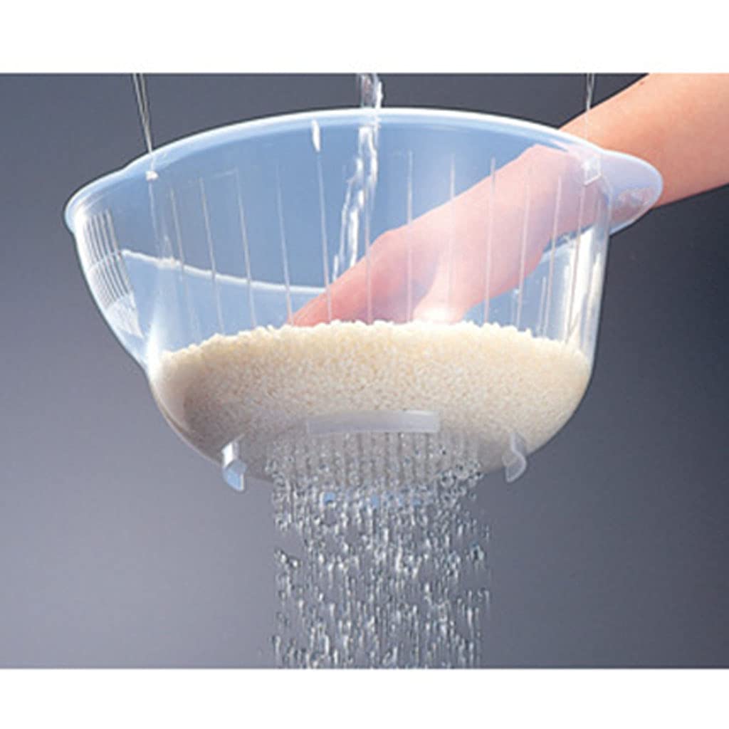 Dsxnklnd Food Grade Plastic Vegetable & Fruit Washing Bowl - Rice Colander Strainer for Kitchen, Safe Produce Cleaner for Berries, Salad, Pasta Drainer