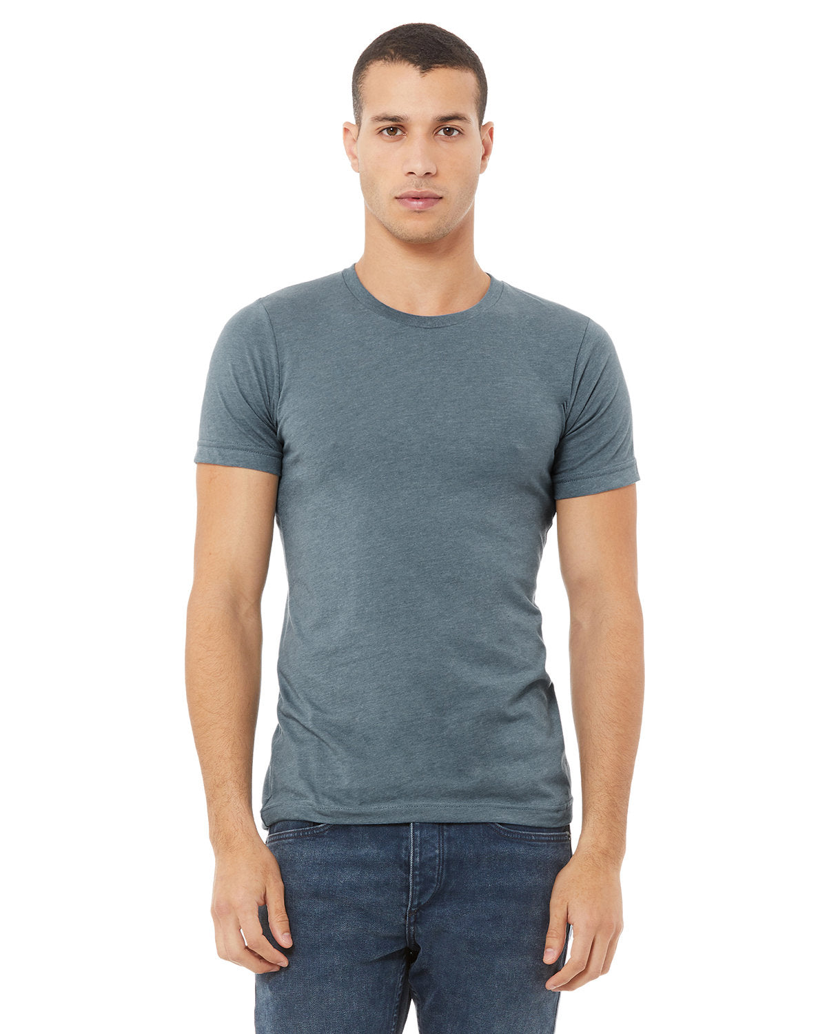 Bella + Canvas 3001CVC Unisex Heather CVC Crew Neck T-Shirt - Soft Cotton Blend Tee for Men & Women - Perfect for Casual Wear, Screen Printing & Everyday Outfits