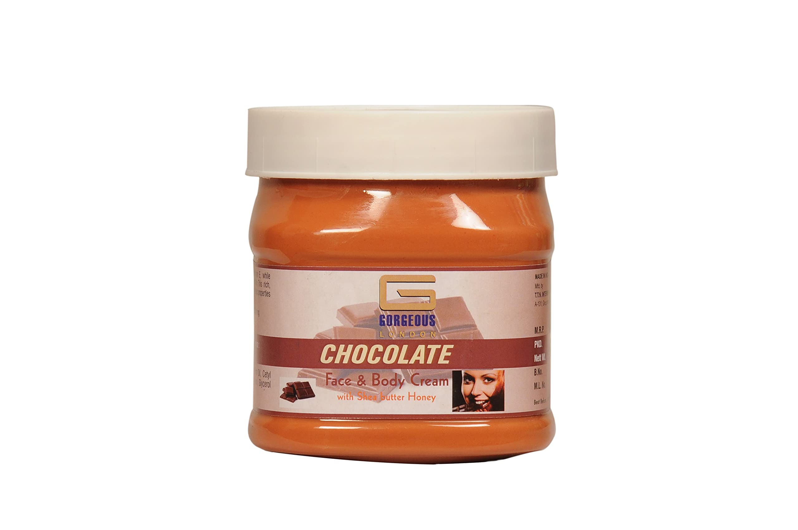 London Chocolate Cream 450g - Luxurious Shea Butter & Honey Face & Body Moisturizer for Dry Skin | Perfect for Spa Days & Gift Sets