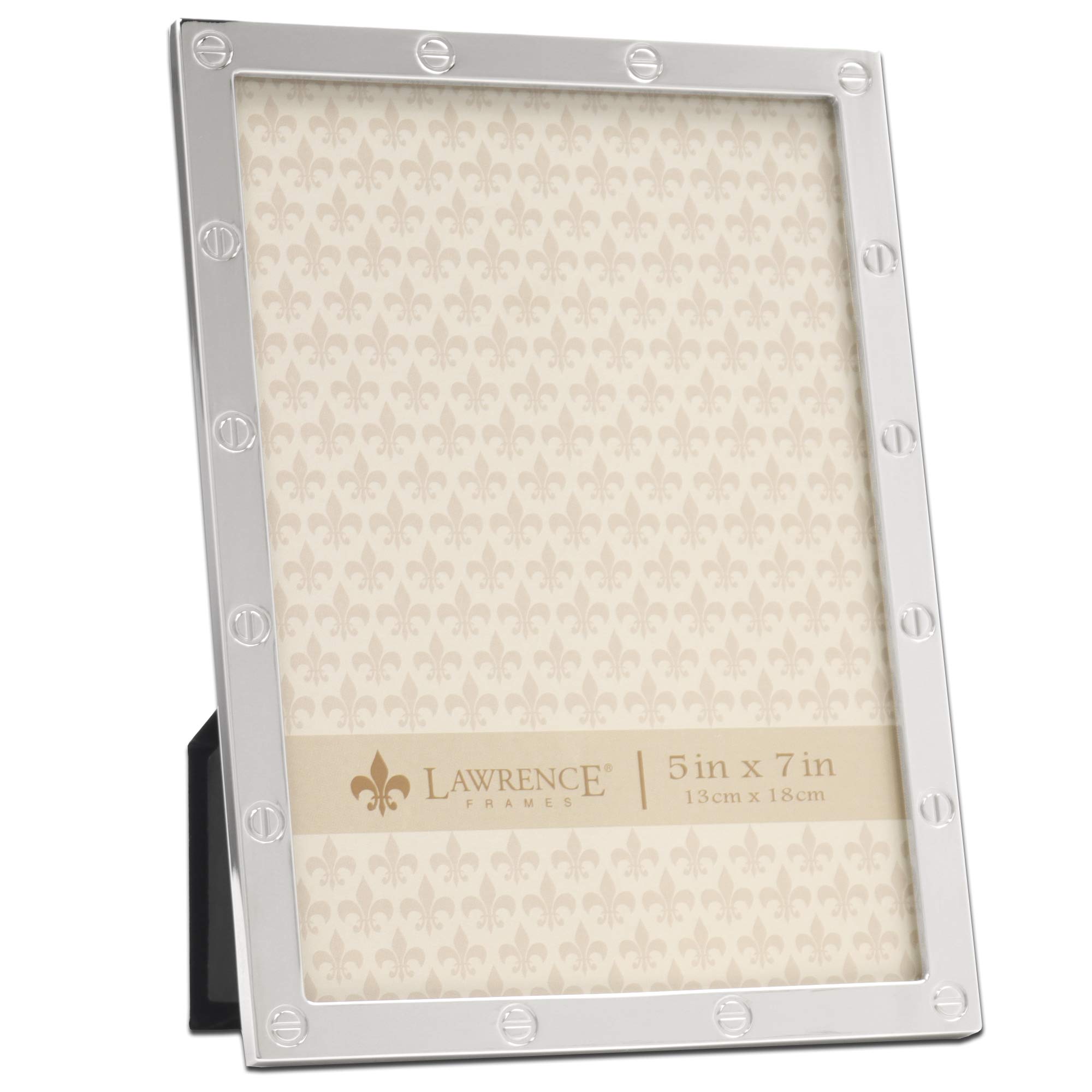 Lawrence Frames 5x7 Silver Picture Frame - Elegant Home Decor for Photos, Wall Display, and Gifts | Perfect for Living Room, Bedroom, or Office