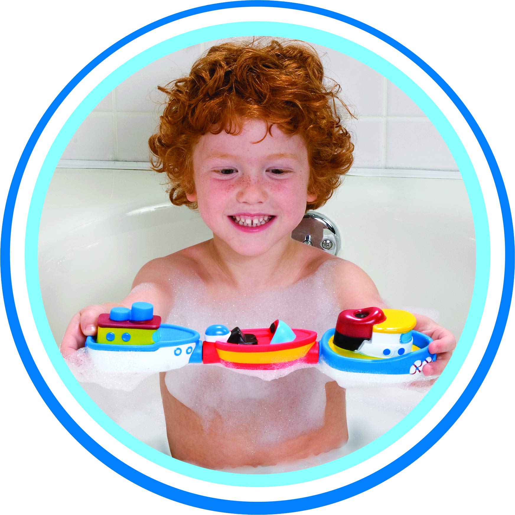 ALEX Toys Magnetic Bathtime Fun Boats for Kids - 3 Pack Floating Bath Toys for Toddlers, Perfect for Bathtub Play and Water Sensory Activities