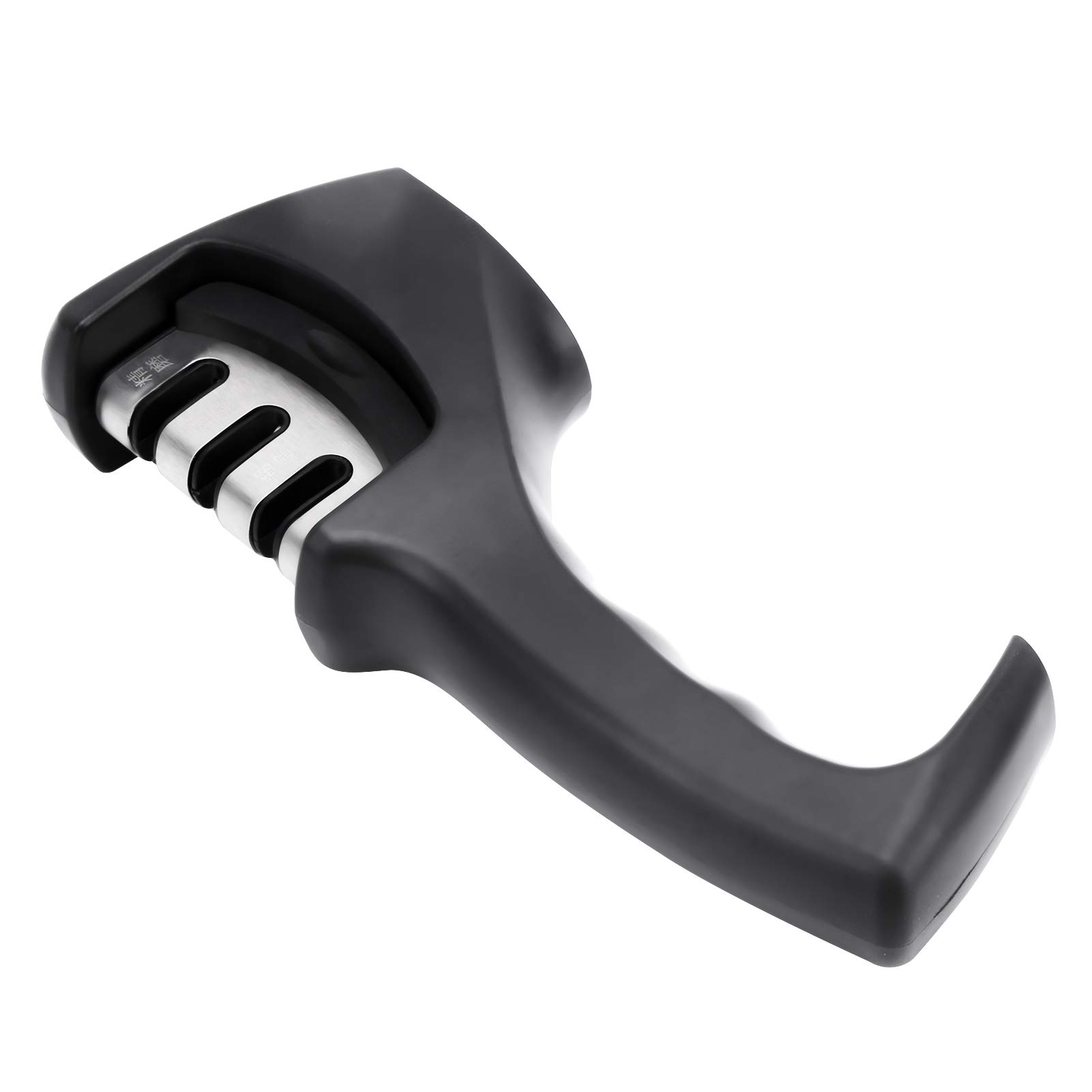 LZKW Professional 3-Stage Knife Sharpener - Durable Kitchen Knife Sharpener for Chef Knives, Fruit Knives, Slicing Knives & Scissors | Perfect for Home Kitchens & Professional Cooking