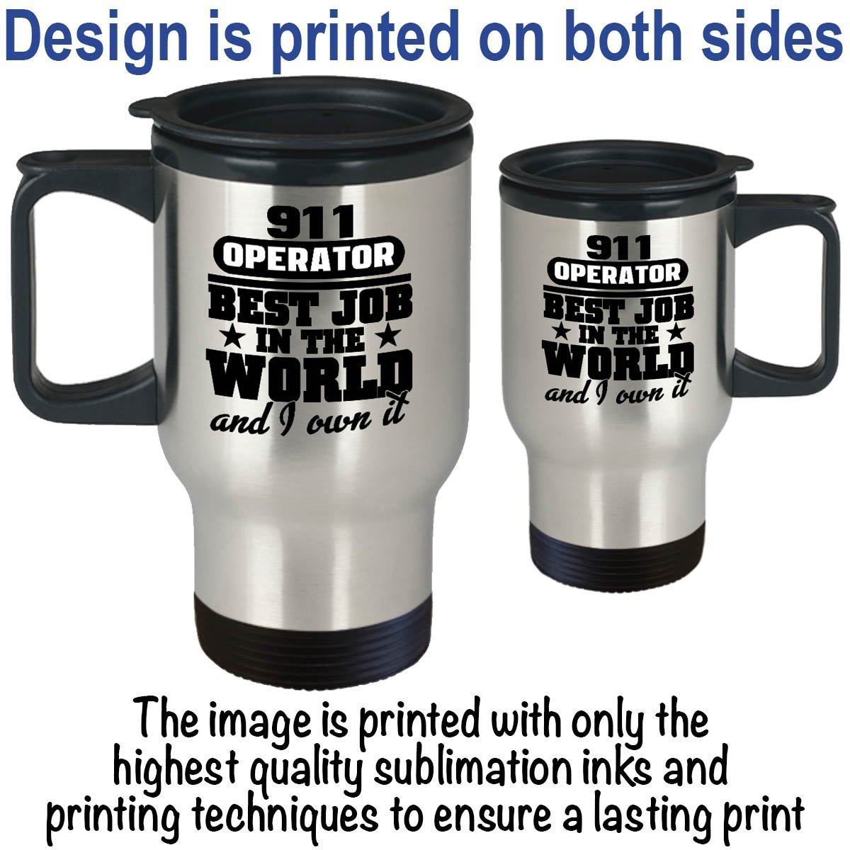 Couples Travel Mugs 14oz Stainless Steel - Him & Her Gift for Coffee Lovers
