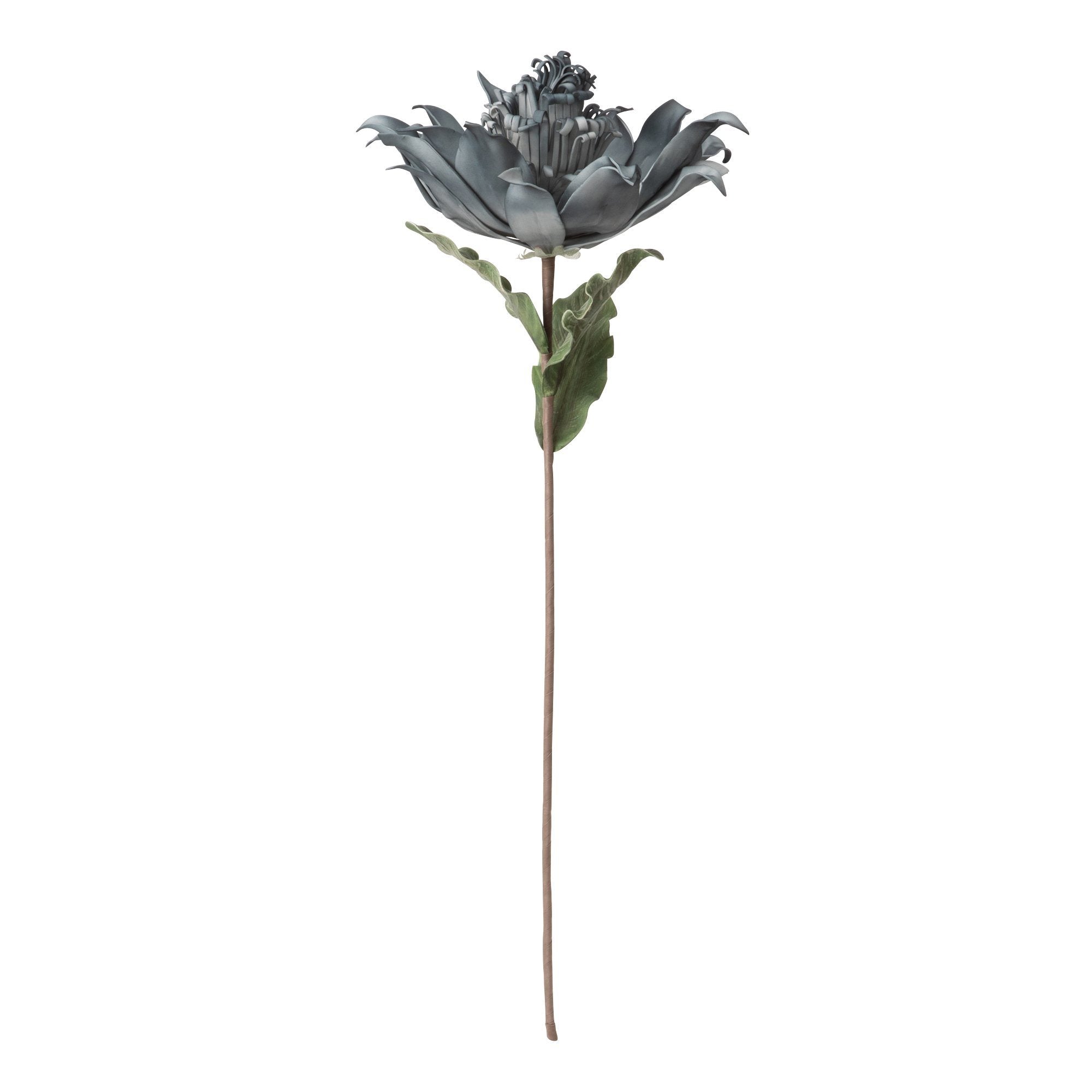 Aloe Vera Blue X Gray Artificial Succulent Plant - Low Maintenance Home Decor for Office Desk, Living Room, and Bathroom