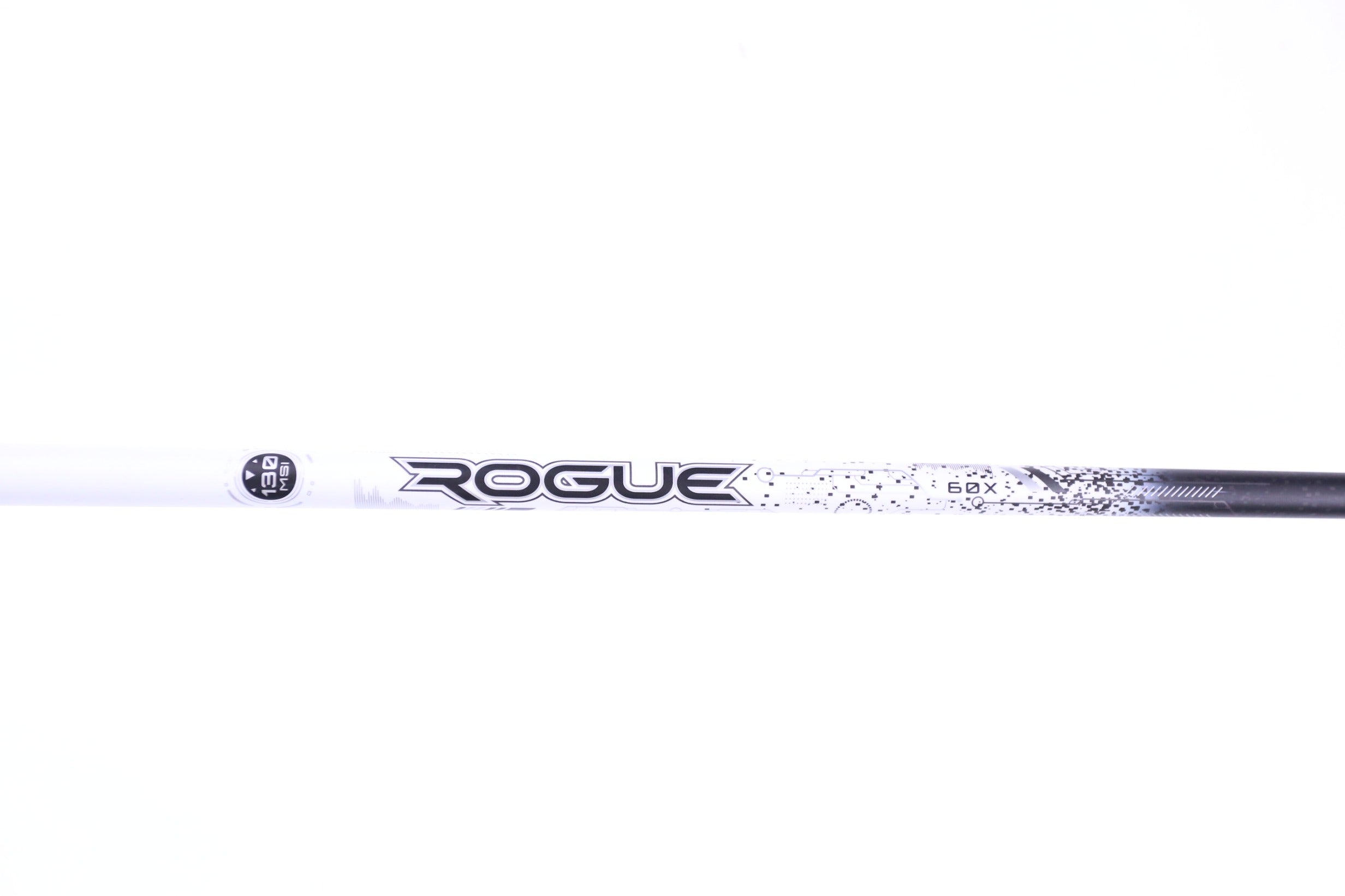 Used Aldila Rogue White 130 MSI 60 X-Stiff Graphite Driver Shaft 44