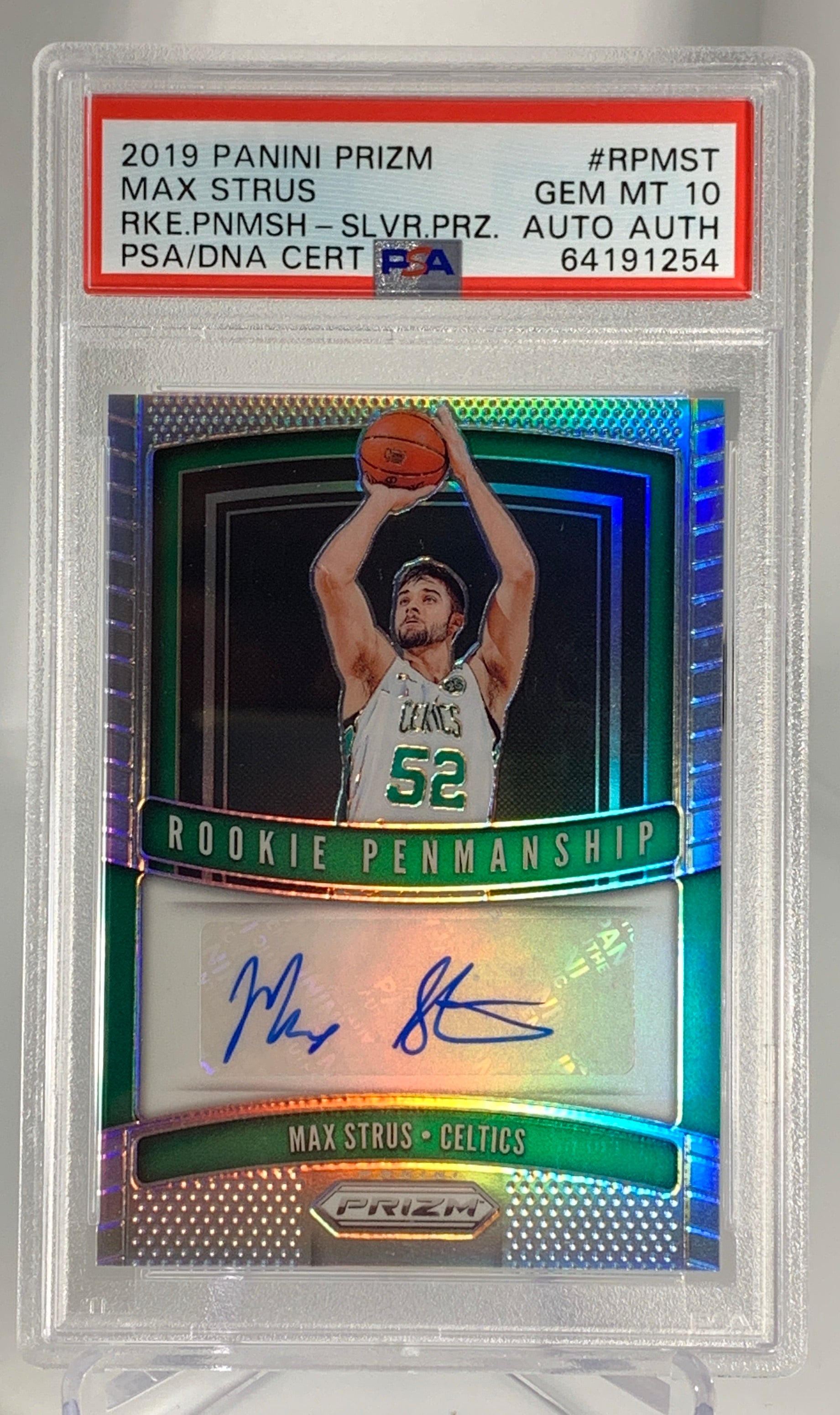 2019 Panini Prizm Max Strus Silver Auto PSA 10 GEM MINT Basketball Card #64191254 - Perfect for NBA Collectors and Sports Memorabilia Enthusiasts