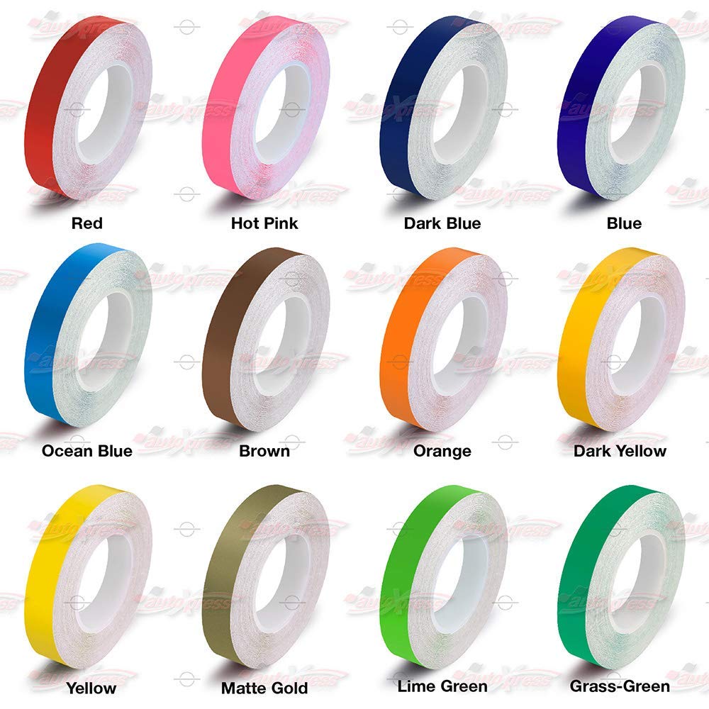 Blue Chrome Vinyl Pinstripe Tape - 1/12