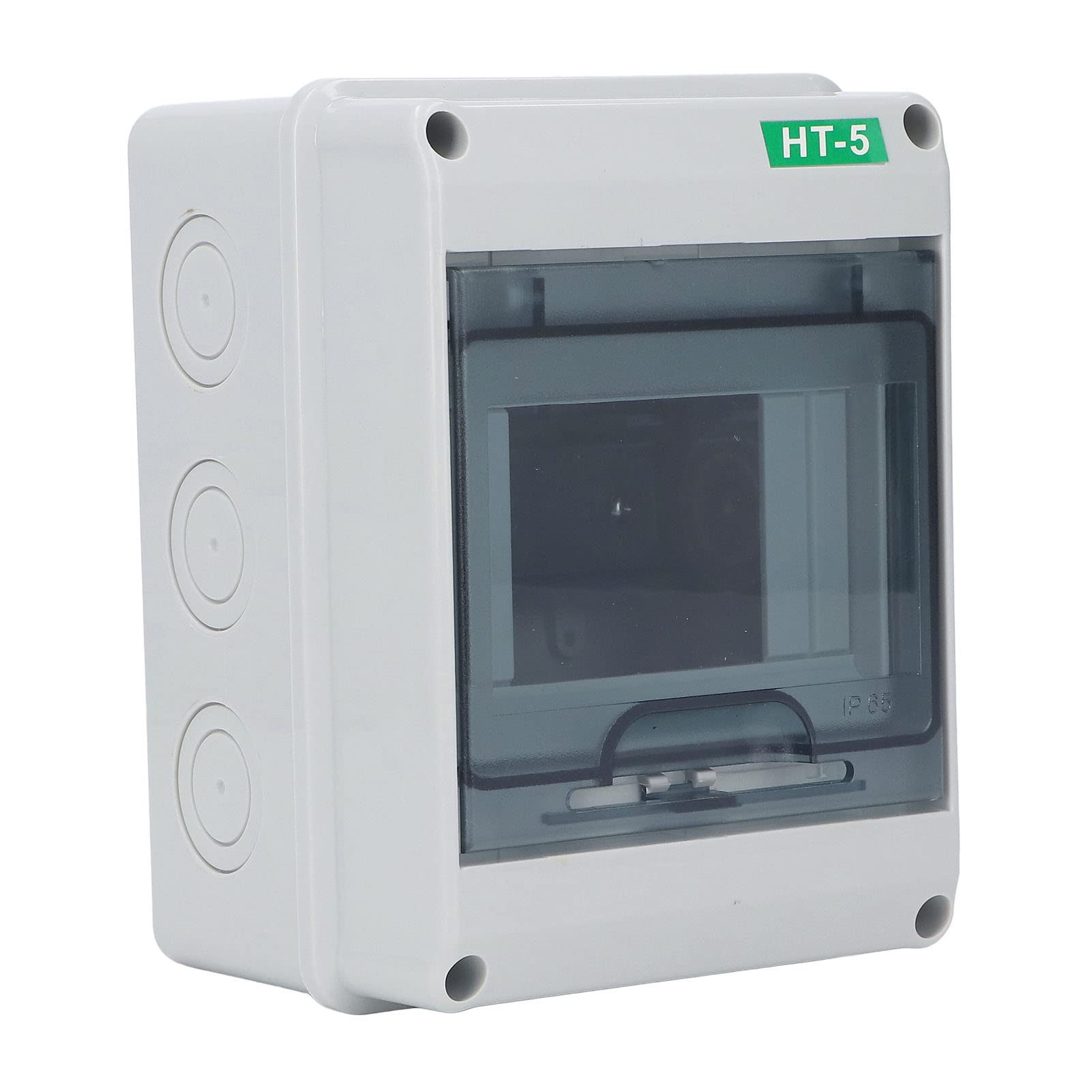 Waterproof IP65 Circuit Breaker Box with Transparent Flip Cover - Dustproof Electrical Distribution Panel for Garage, Workshop & Outdoor Use
