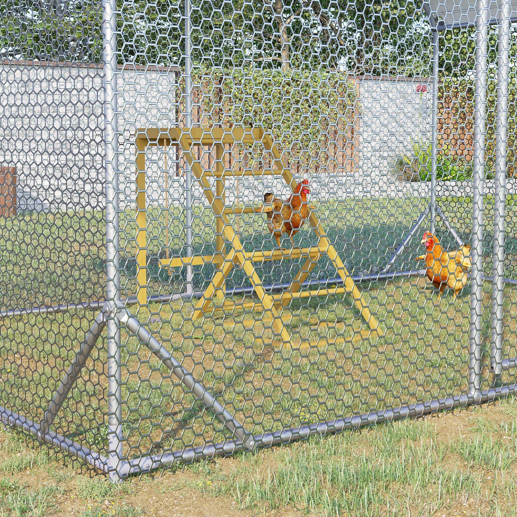 Healthy Chicken Swing Set with Perches & Ladder - Fun Coop Toy for Happy Hens | Perfect for Backyard Chicken Coops & Poultry Enrichment Activities