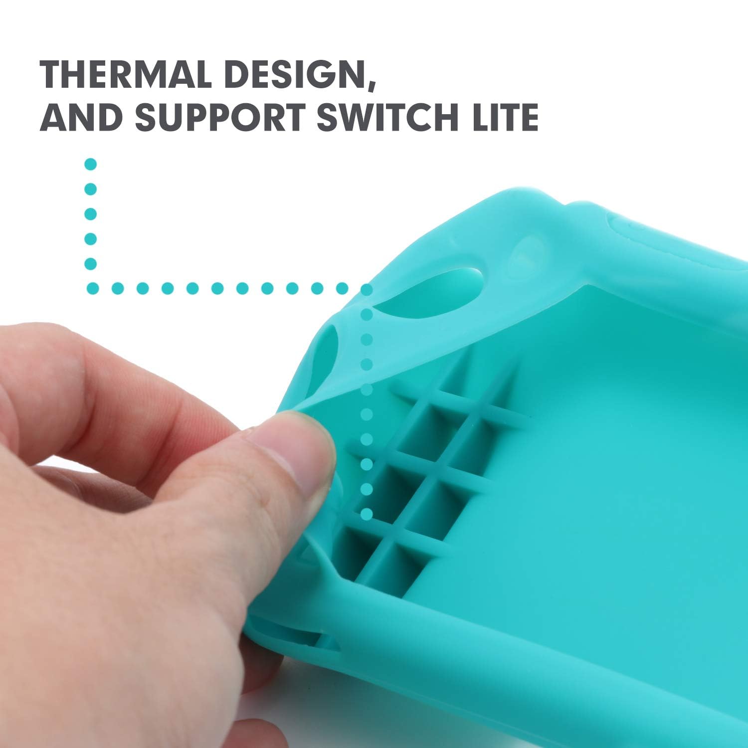 Durable Silicone Grip Case for Nintendo Switch Lite - Shockproof & Anti-Slip Protection Cover for Gaming on the Go, Travel & Daily Use