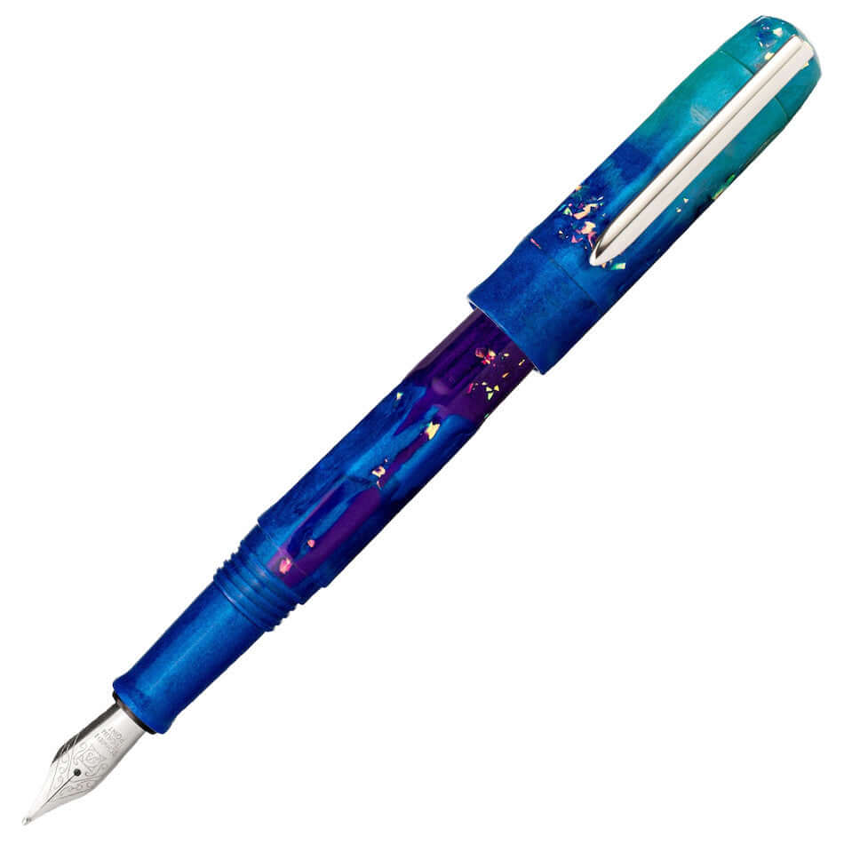 Benu Talisman Fountain Pen with Peacock Ore Finish - Elegant Writing Instrument for Calligraphy, Journaling & Gift Giving