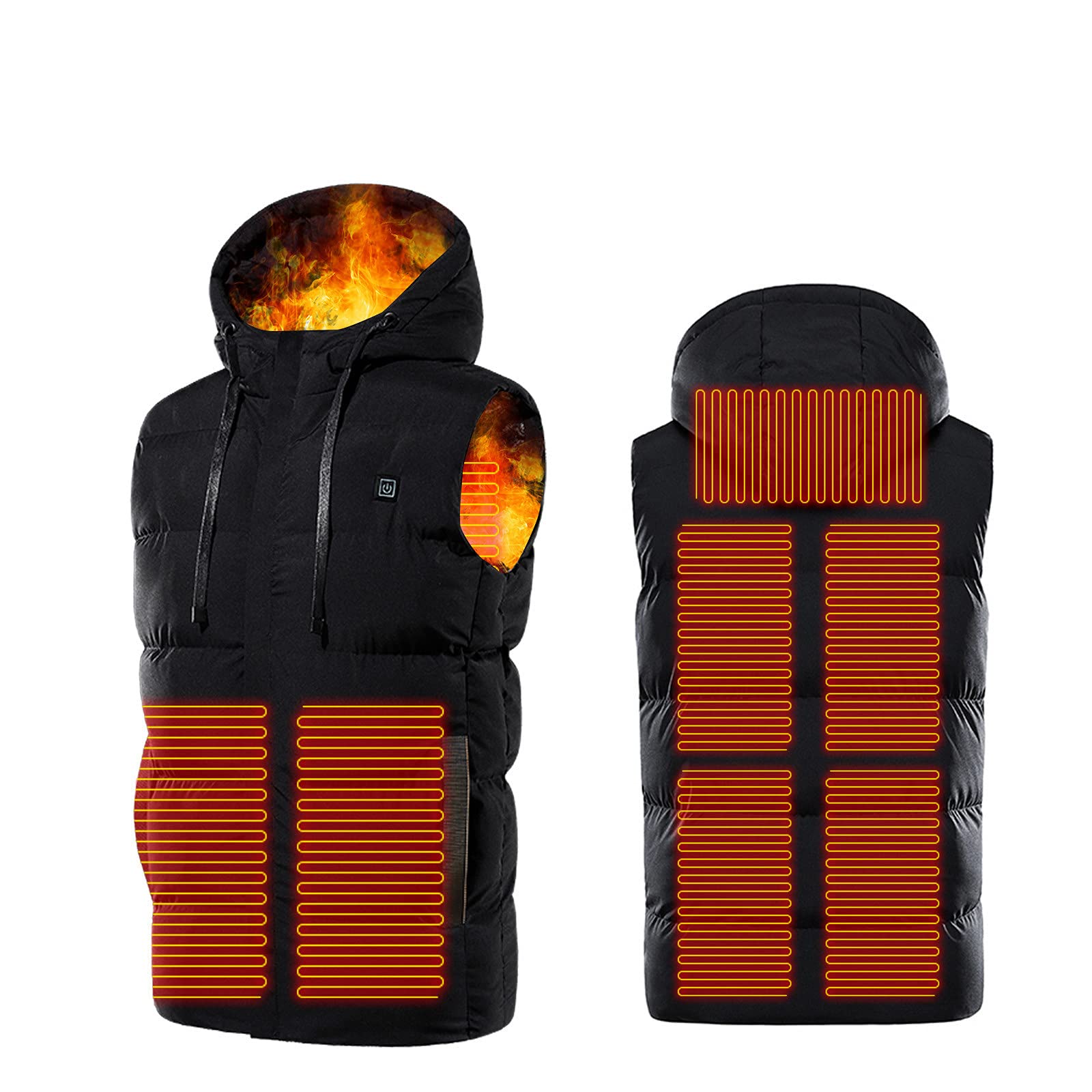 Lightweight USB Heated Vest for Women - Electric Heated Jacket with USB Charging for Outdoor Activities (Hiking, Camping, Skiing) - Batteries Not Included