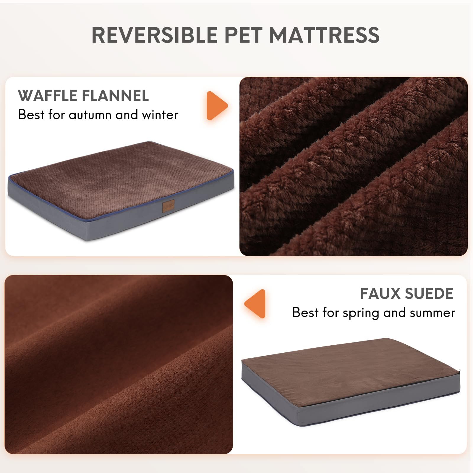 Orthopedic Memory Foam Dog Bed for Large Dogs - 4