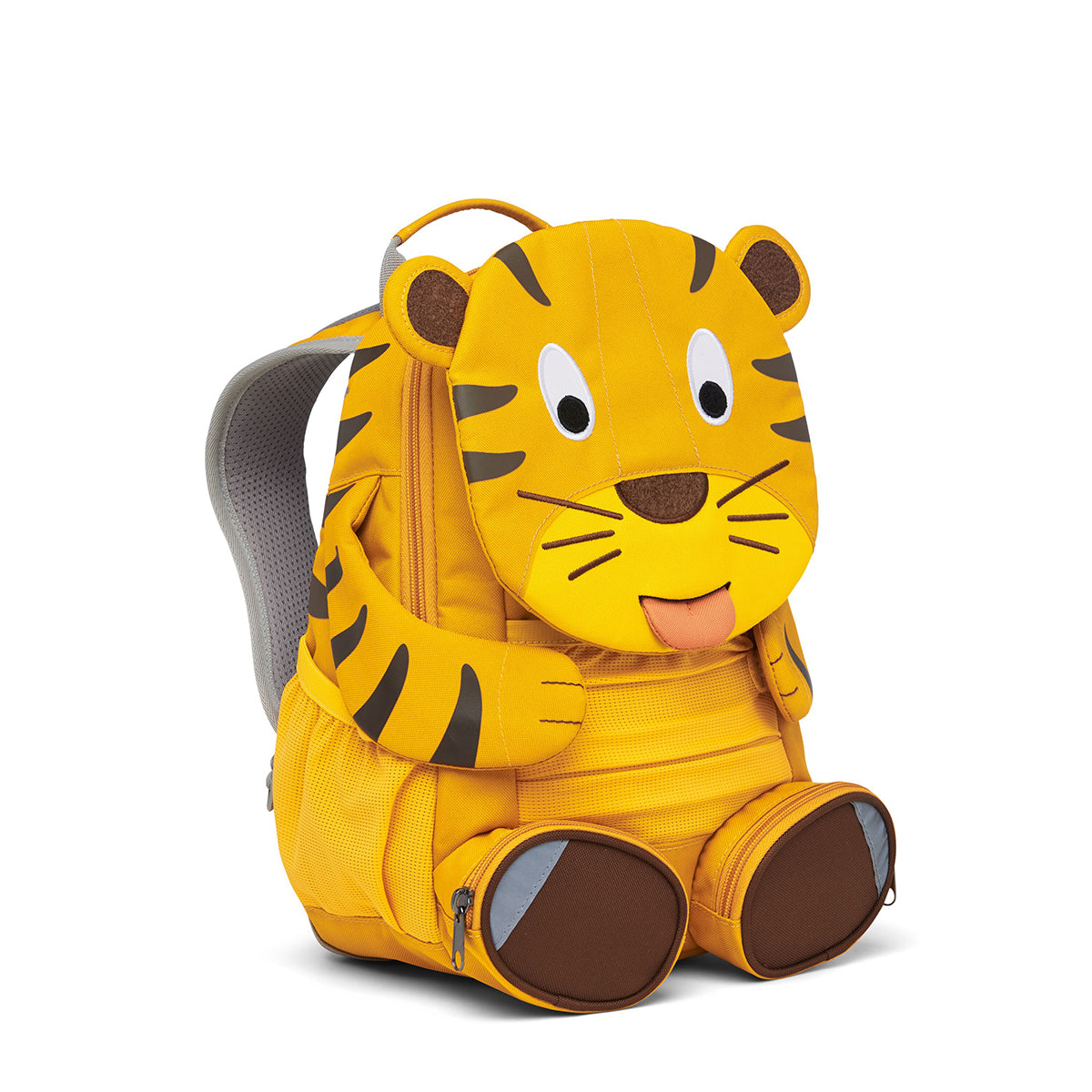 Affenzahn Tiger Friend Large Backpack for Kids - Durable School Backpack with Adjustable Straps, Spacious Compartments - Perfect for School, Travel & Outdoor Adventures (FAL 003 TIGER)