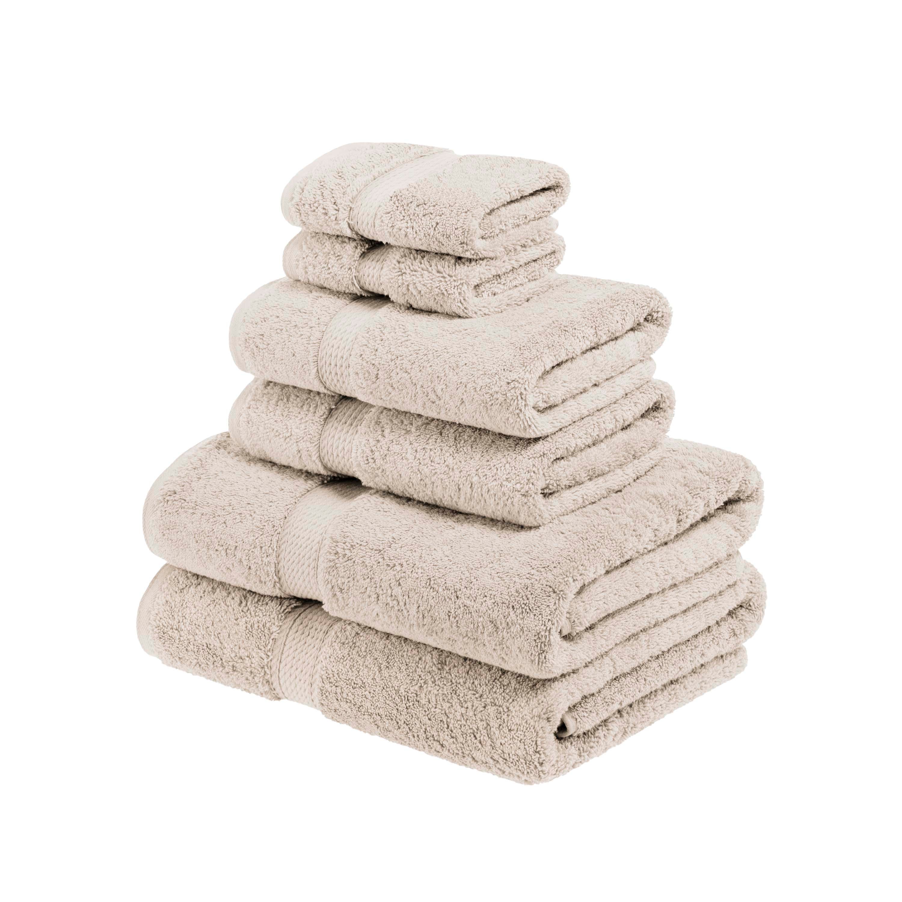 Premium 6-Piece Egyptian Cotton Towel Set - Ultra Soft, Heavyweight & Luxurious Bath Towels for Spa, Hotel & Home Use