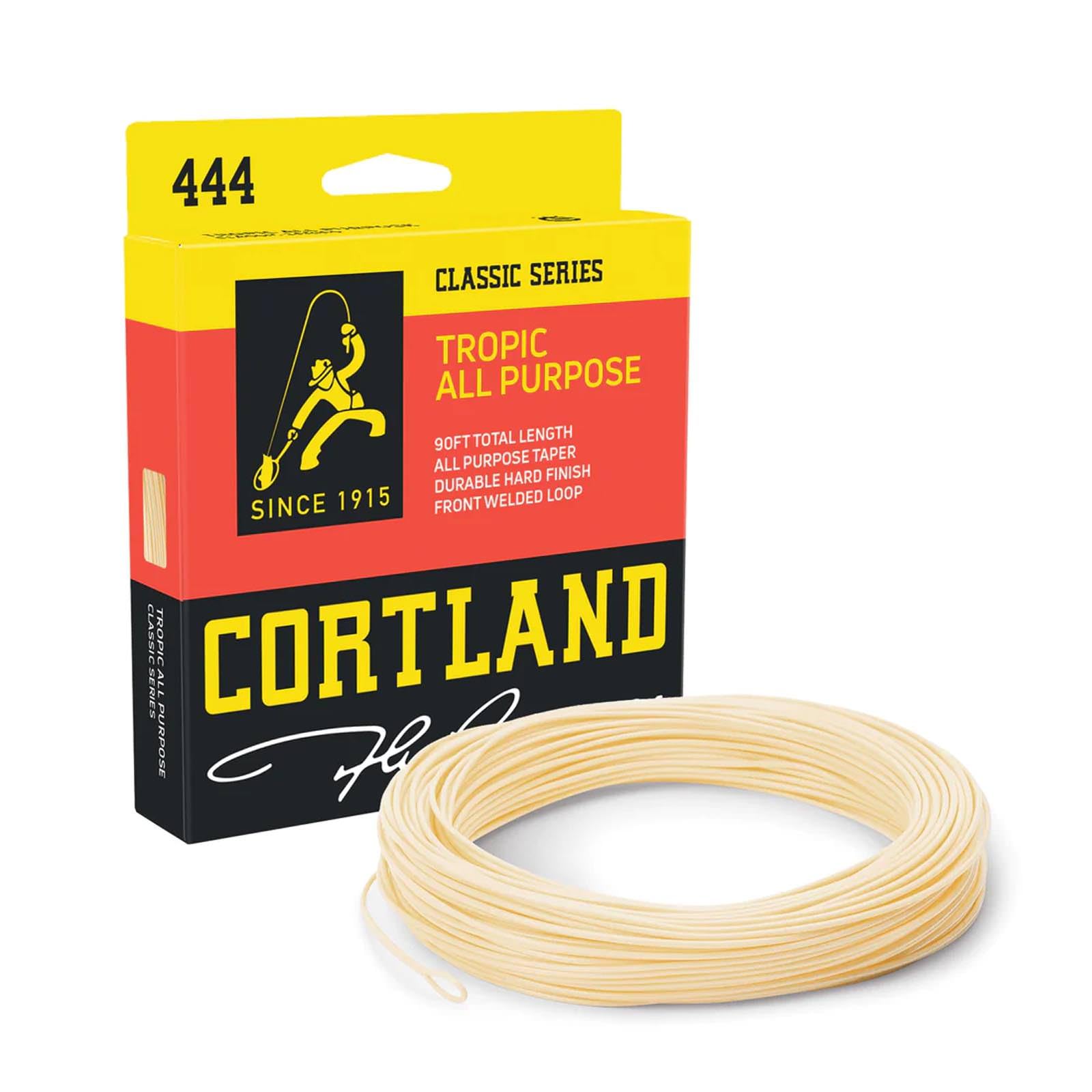 **Cortland Tropic All-Purpose Fishing Line - 8 Weight, Sand Color - Ideal for Saltwater & Freshwater Fly Fishing, Surf Casting, and Bass Fishing**