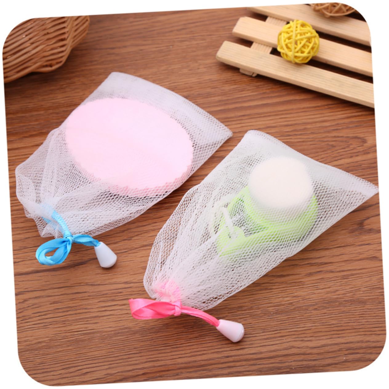 10PCS Exfoliating Mesh Soap Saver Pouches - Bubble Net for Handmade Soap (Random Colors) - Gentle Body & Facial Scrubber for Deep Cleansing - Perfect for Shower, Bath & Spa Exfoliation