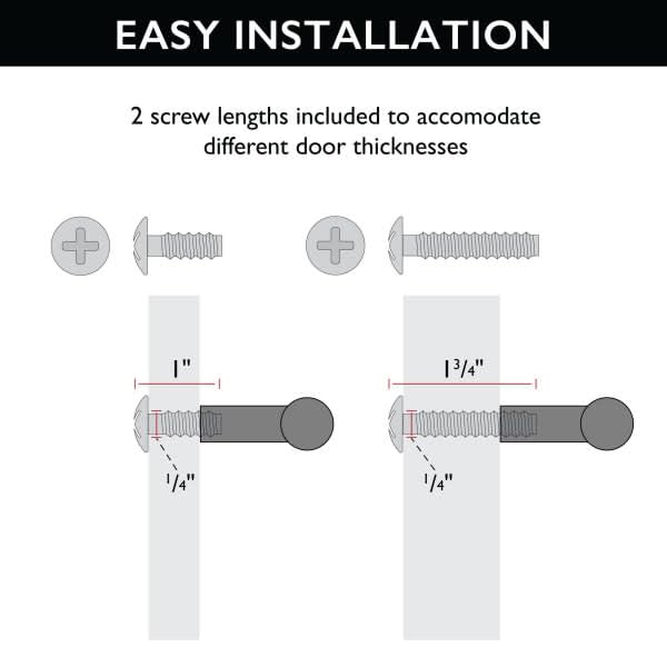 Design House 189209 Matte Black Cabinet Knobs - 10-Pack for Kitchen, Bathroom, Closet & Dresser Cabinets | Durable Hardware for Home Decor & Furniture Upgrade