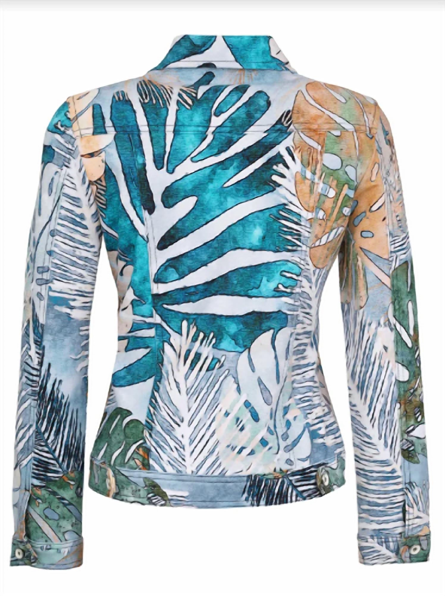 Tropical Blue 7 Jacket 23651 - Lightweight Waterproof Windbreaker for Outdoor Adventures, Hiking & Travel
