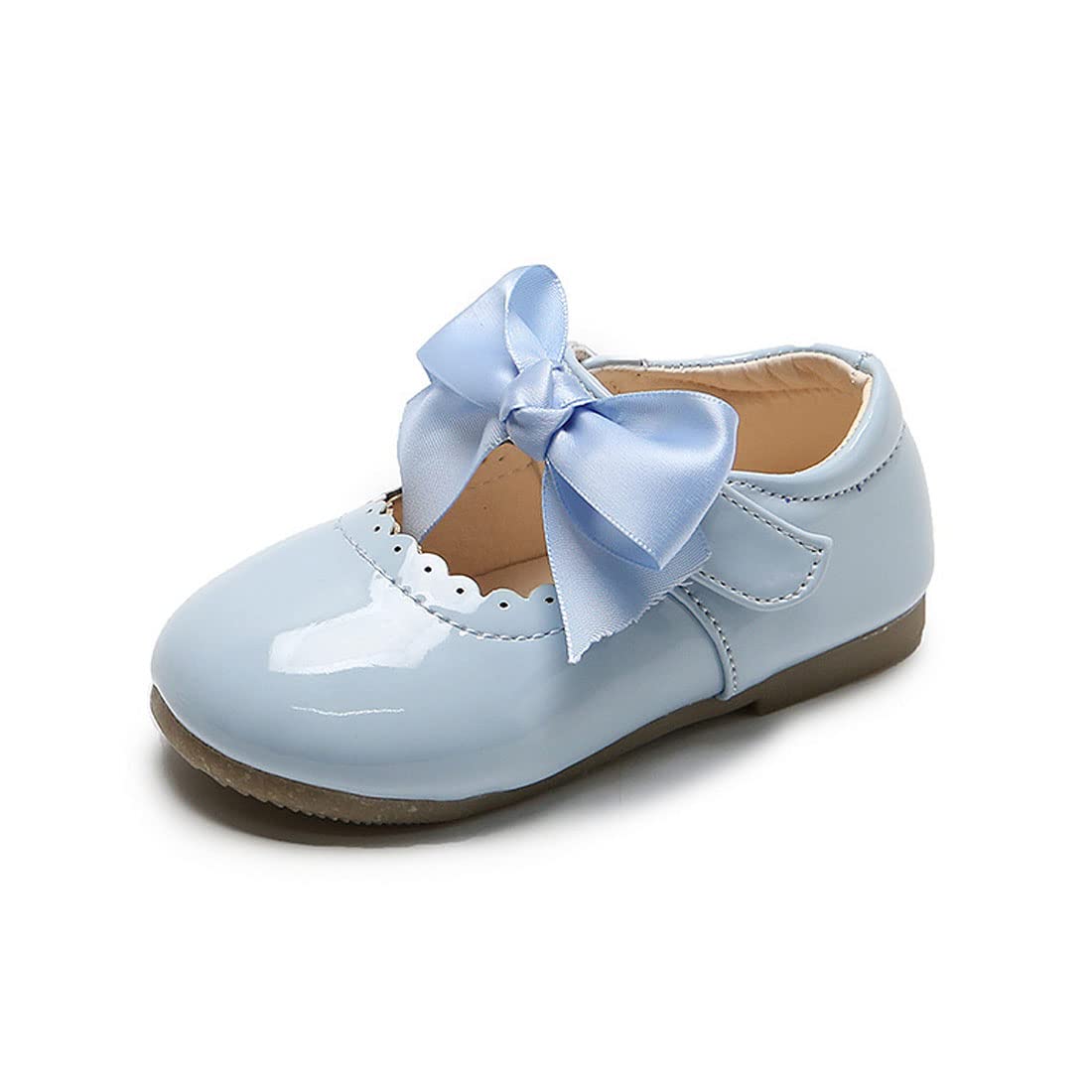 YIBLBOX Girls Ballet Flats - Mary Jane Princess Shoes with Bow for Wedding, Party & Daily Wear - Comfortable Ballerina Shoes for Toddler to Big Kids