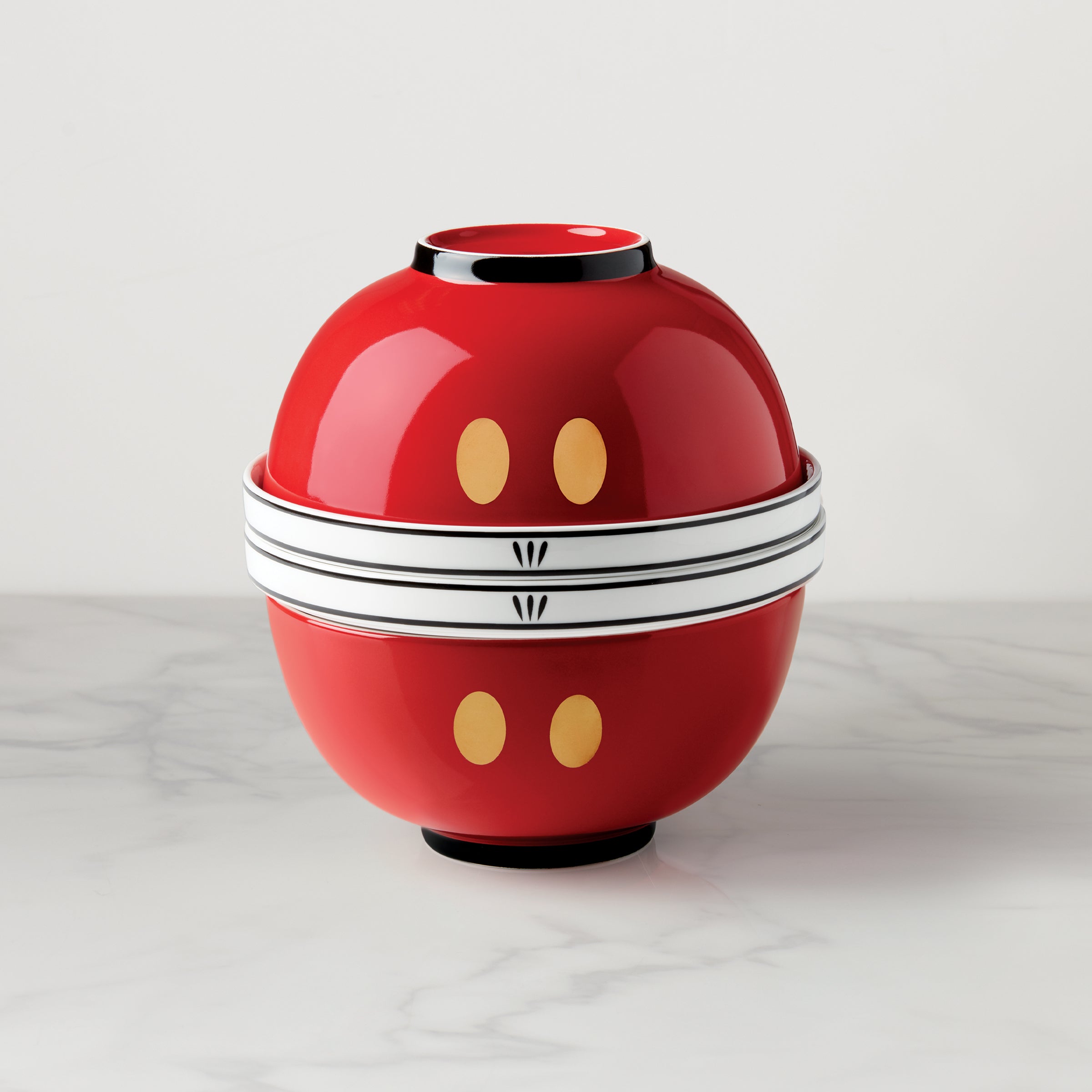 Disney 8-Piece Nesting Dinnerware Set for Kids - Mickey Mouse & Friends Design - BPA-Free Plastic Plates & Bowls - Perfect for Family Meals, Picnics, and Birthday Parties