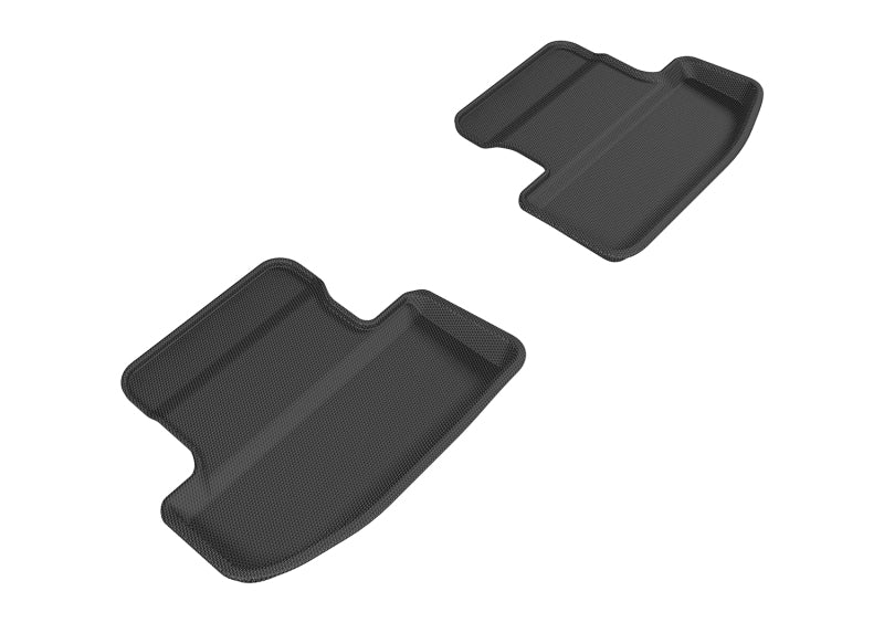 3D MAXpider Kagu Custom Fit Floor Mats for 2015-2020 Ford Mustang (2nd Row) - Premium All-Weather Protection, Black | Perfect for Daily Commutes, Road Trips & Car Shows