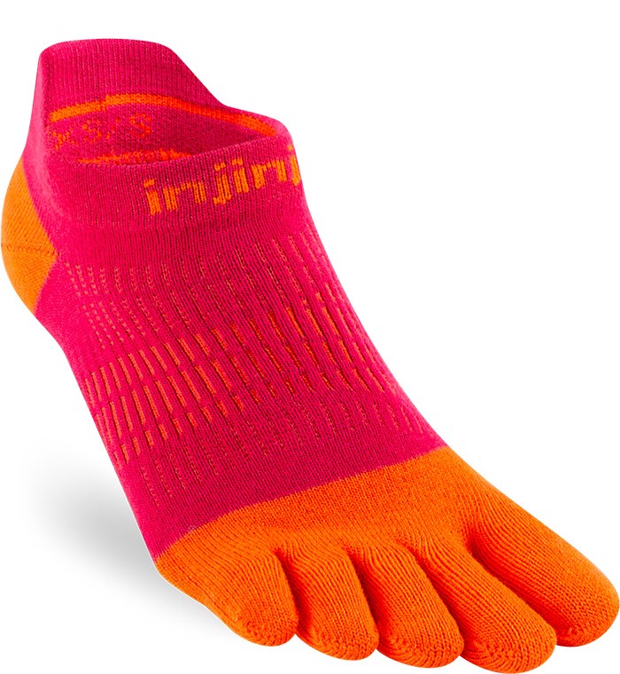 Injinji Run Lightweight No-Show Toe Socks for Women - Breathable & Comfortable Running Socks for Marathon, Gym & Outdoor Activities