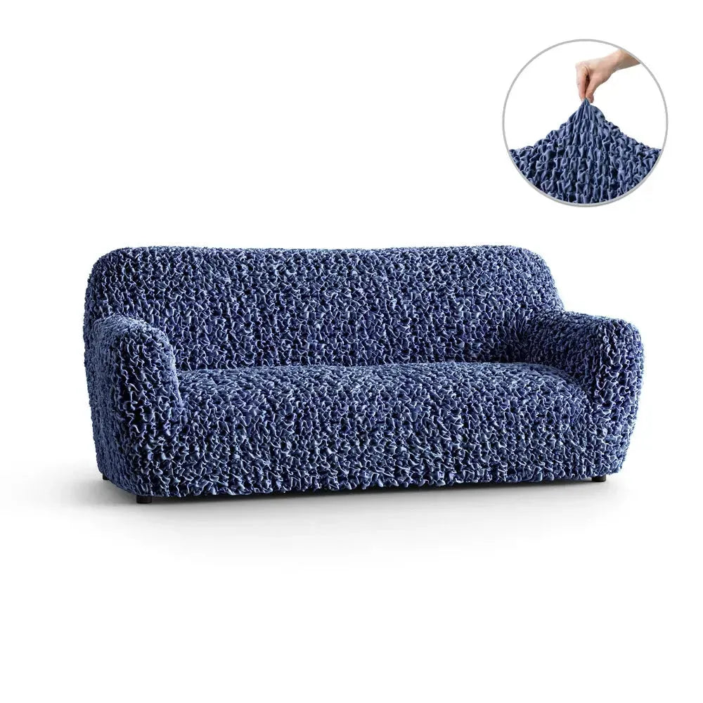 Fuco Velvet 3 Seater Sofa Slipcover - Soft Stretch Couch Cover for Living Room, Home Decor & Furniture Protection