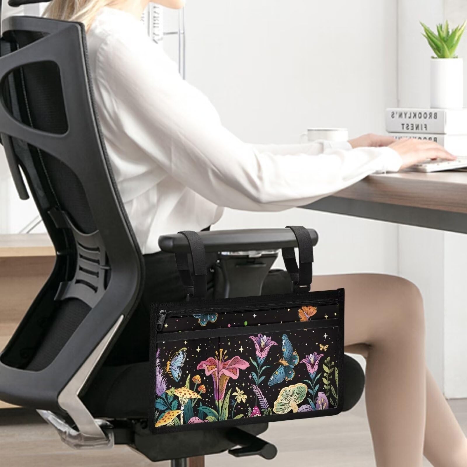 Waterproof Wheelchair Armrest Pouch for Phone & Snacks - Home & Outdoor Use