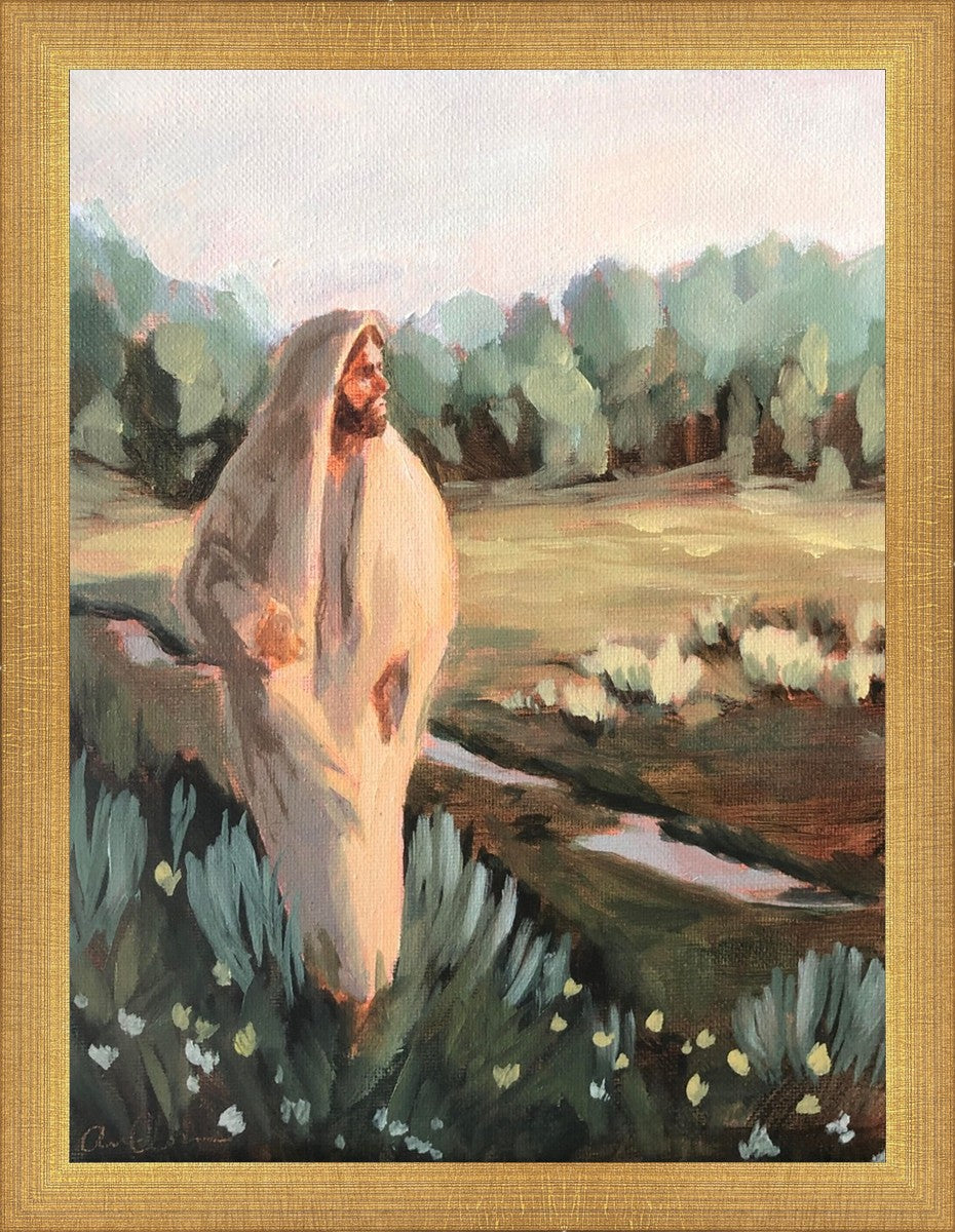 Be Thou Humble by Amber Whitworth - Inspirational Christian Wall Art for Home & Office Decor - Perfect for Living Room, Bedroom, or Gift