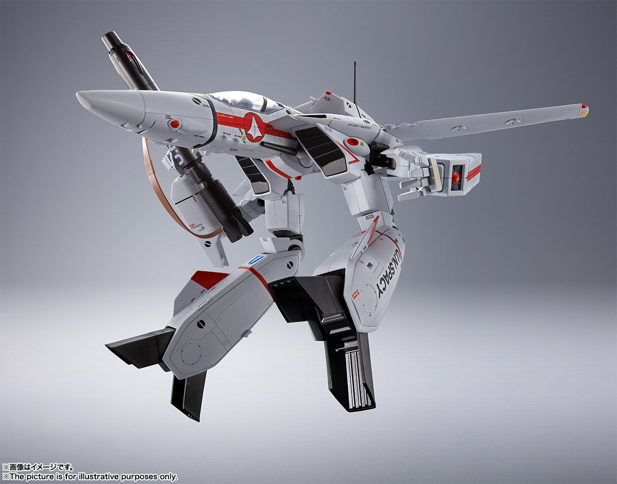 Bandai DX Chogokin Macross Robotech VF-1J Hikaru Ichijo 1/60 Scale Die-Cast Action Figure - Collectible Anime Robot Toy for Display & Play